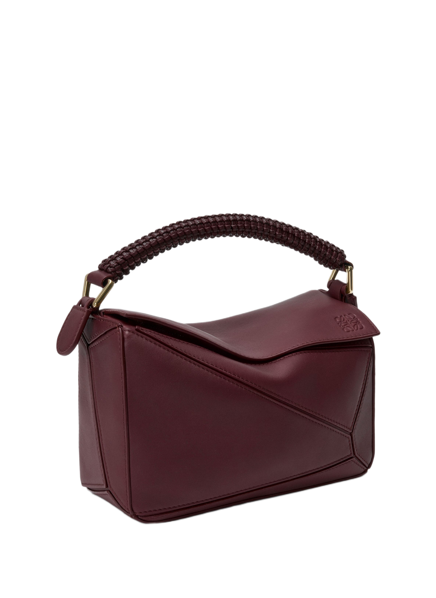 Petit sac Puzzle en cuir de veau lisse et agneau nappa LOEWE Rouge