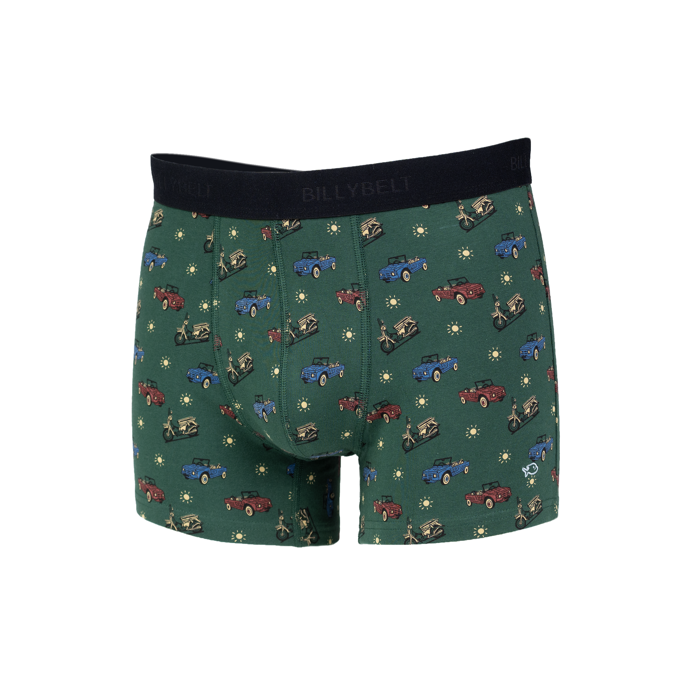 Boxer en coton biologique BILLYBELT Vert
