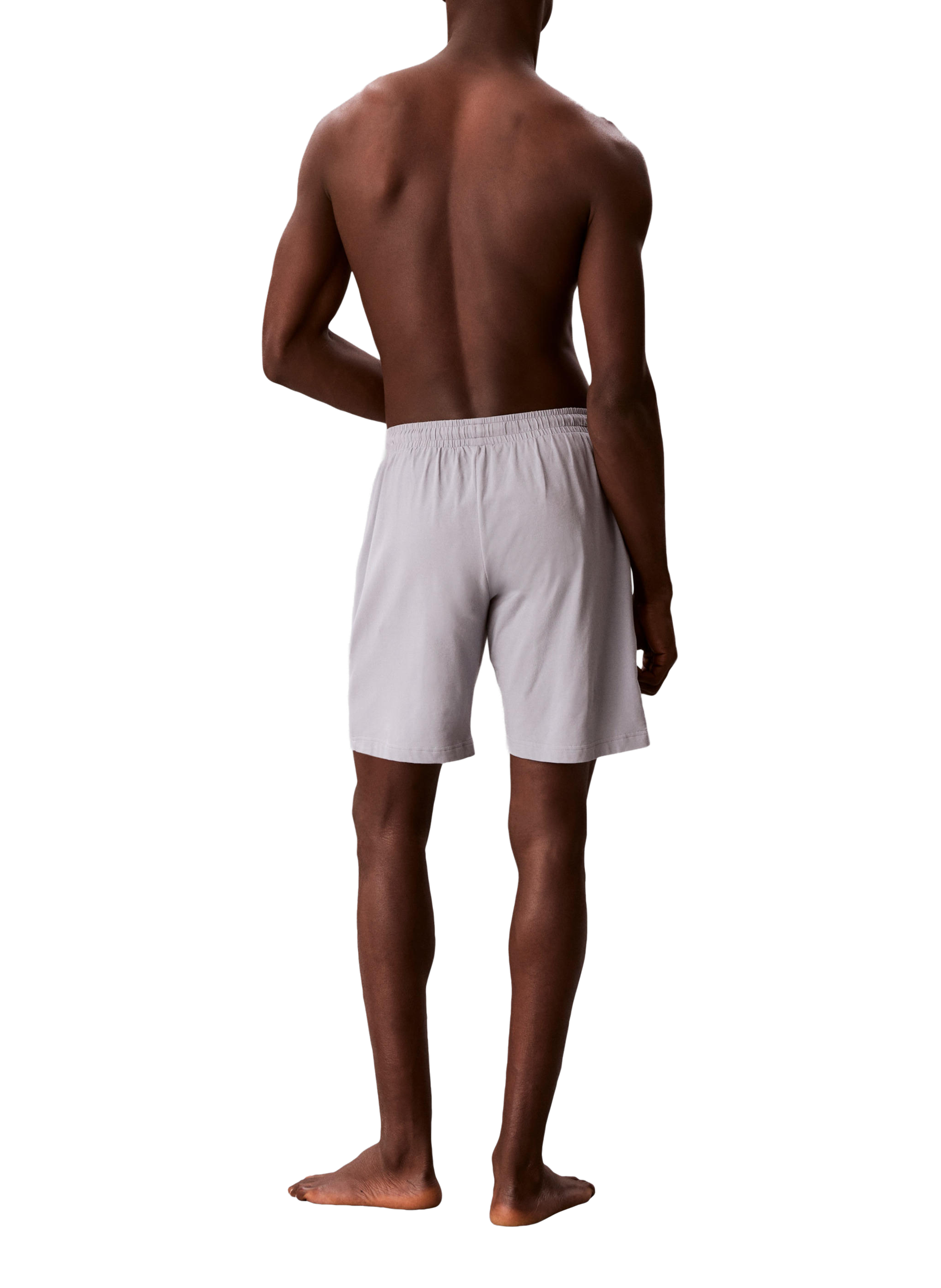 Bermuda à logo en coton mélangé CALVIN KLEIN Gris