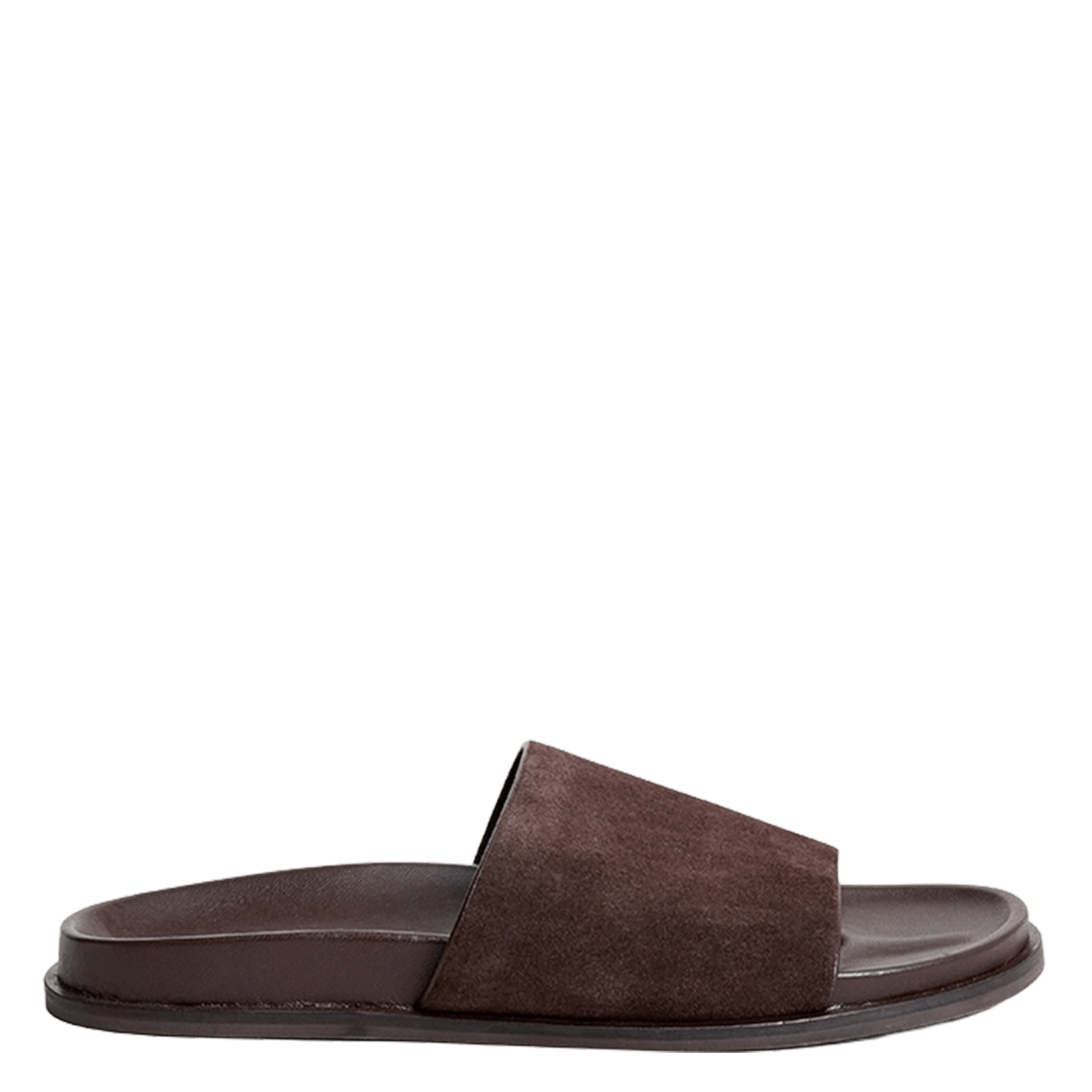 Sandales plates en cuir warner JONAK Marron