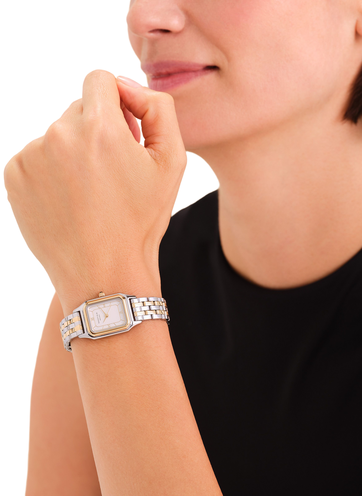 Montre analogique Ivy en acier inoxydable ROSEFIELD Blanc