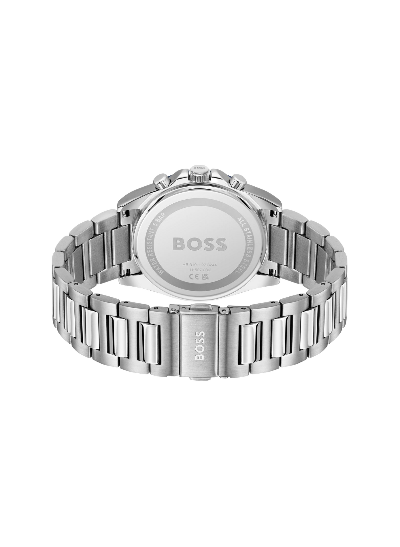 Montre quartz Strike Chrono en acier inoxydable BOSS MONTRES Bleu