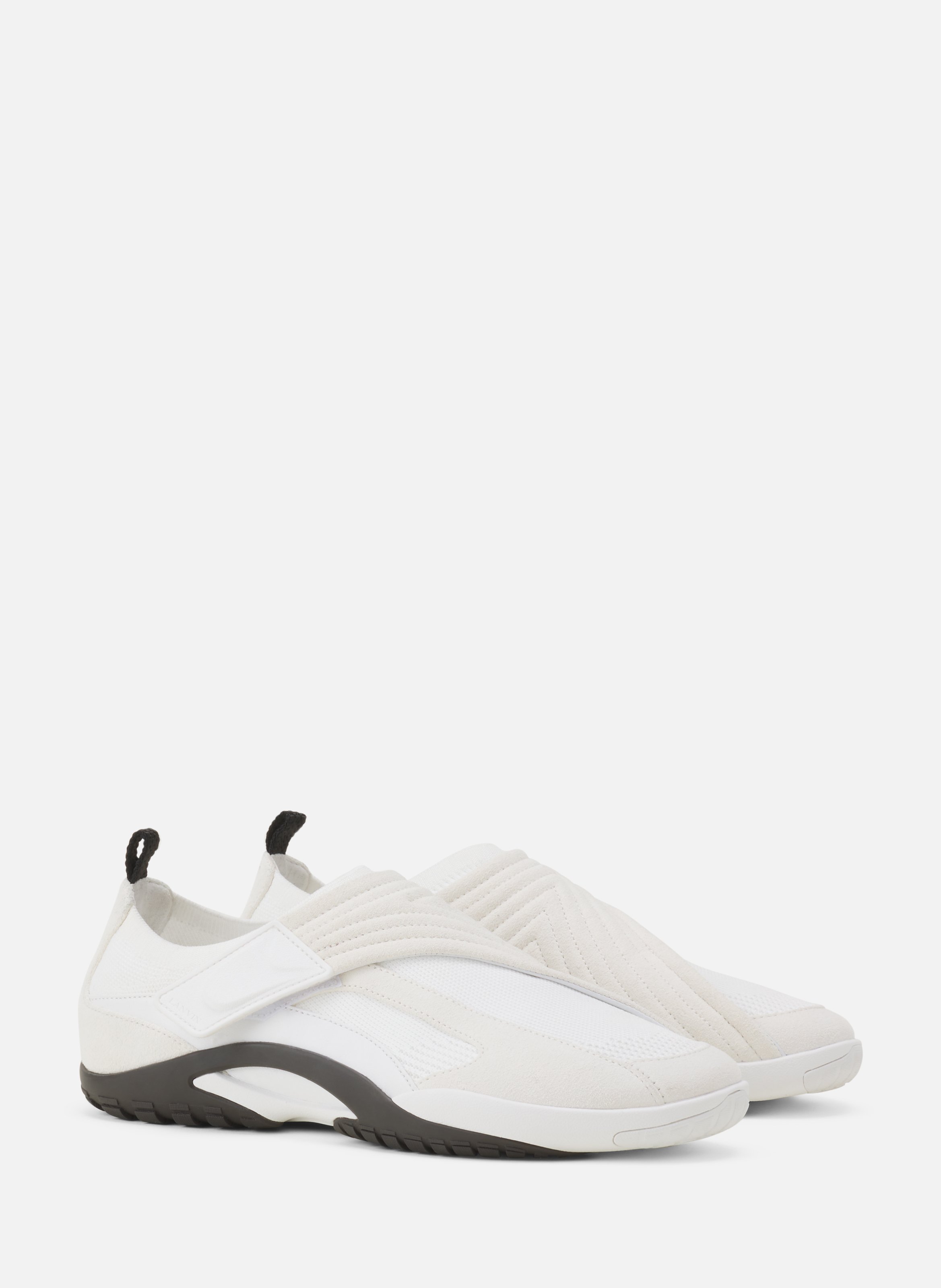 Sneaker lnv1 en suede tricote LANVIN Blanc