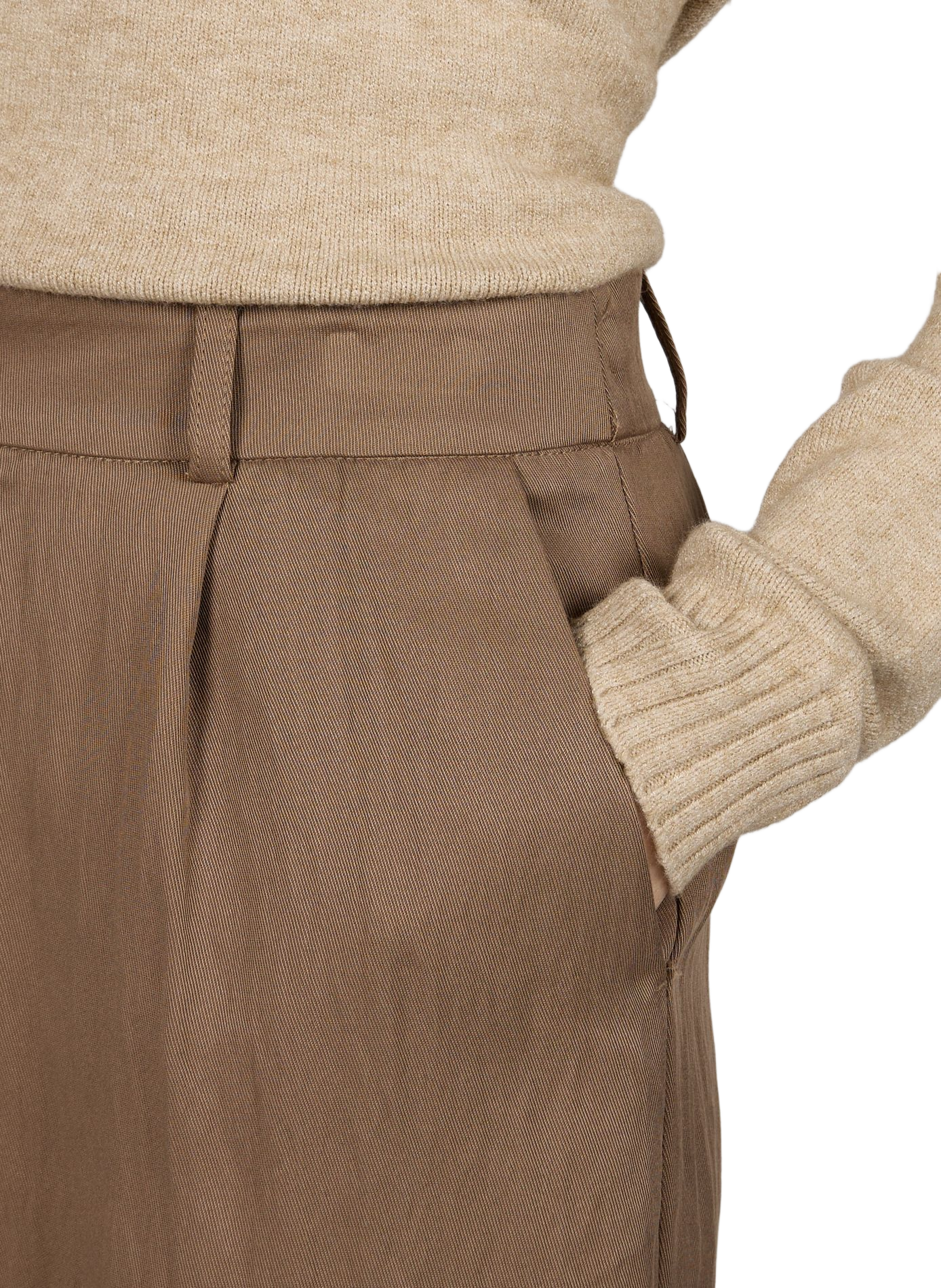 Short taille mi-haute Vialyna Marron