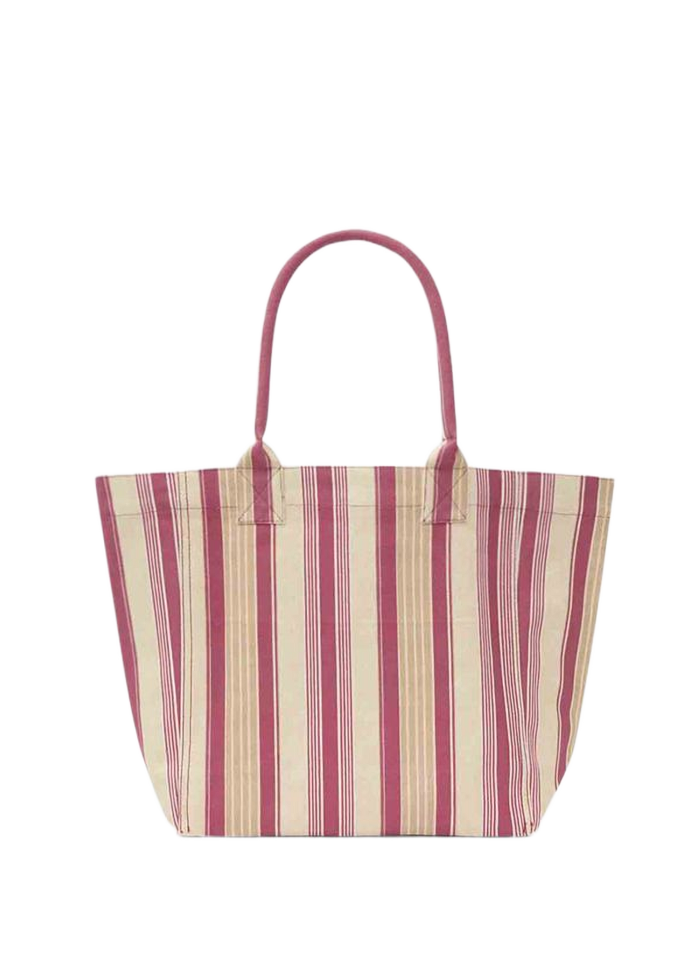Small striped Yenky tote bag in cotton ISABEL MARANT Red