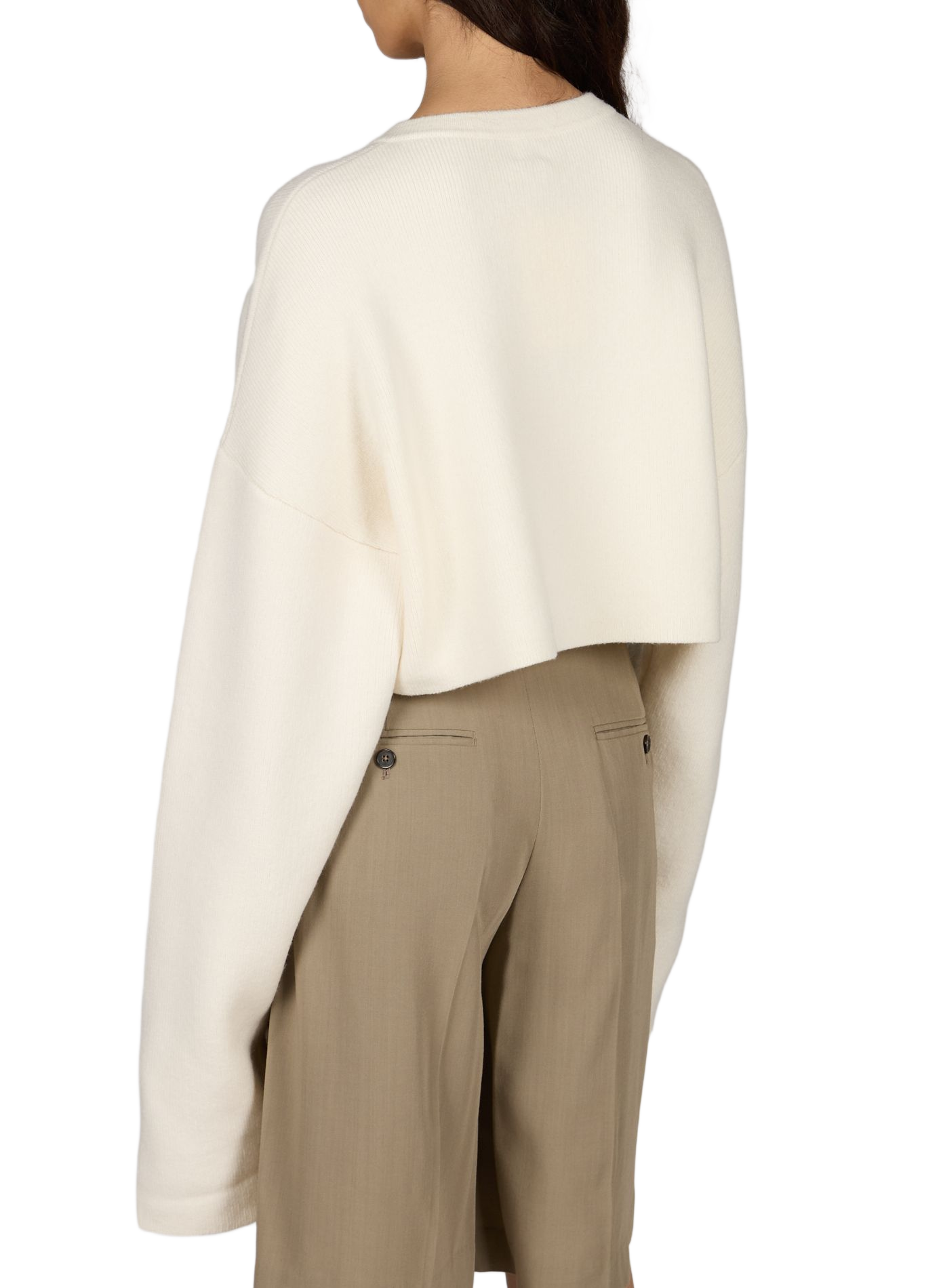 Short wool cardigan TOTEME White
