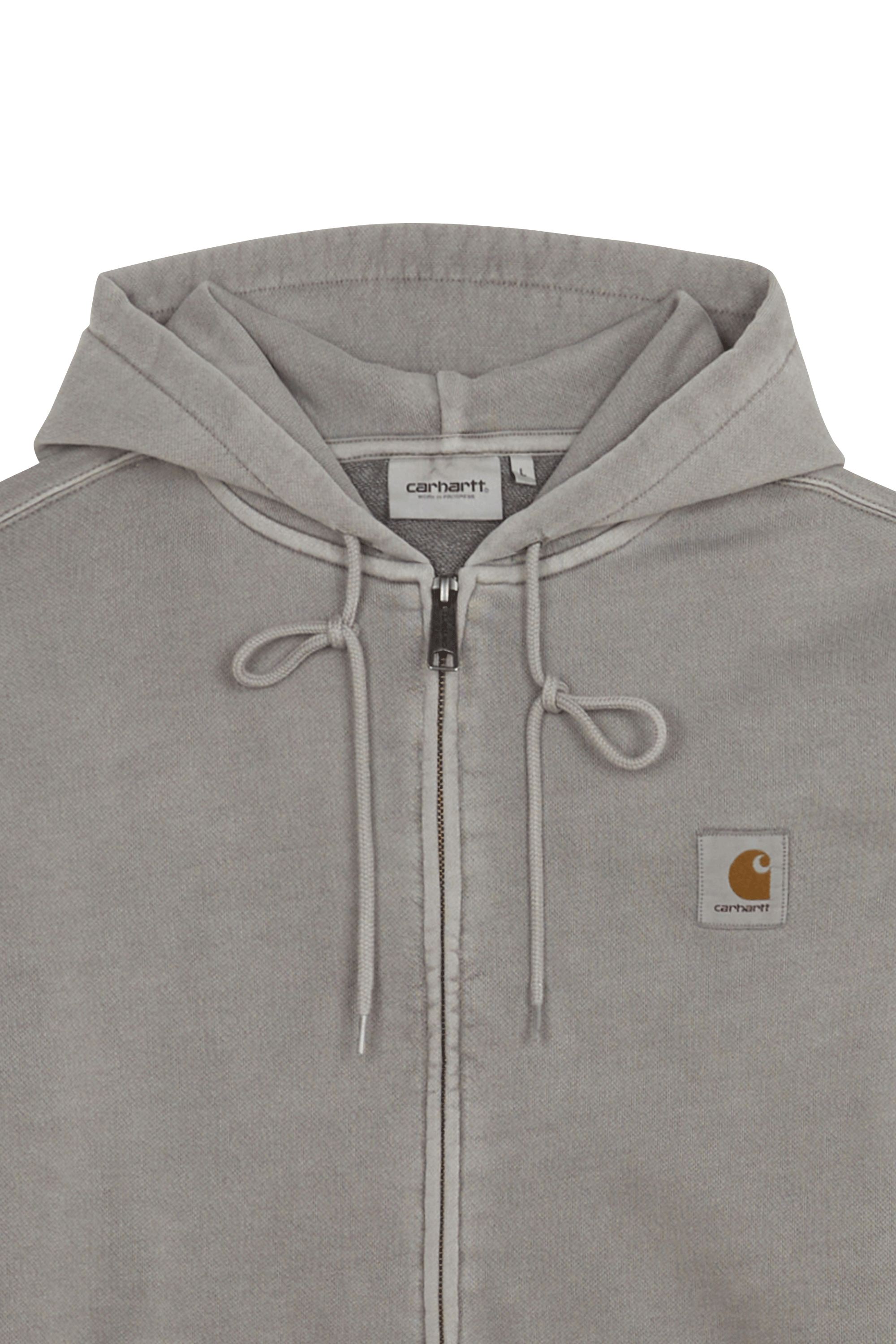 Hoodie zippé hooded nelson CARHARTT WIP Gris