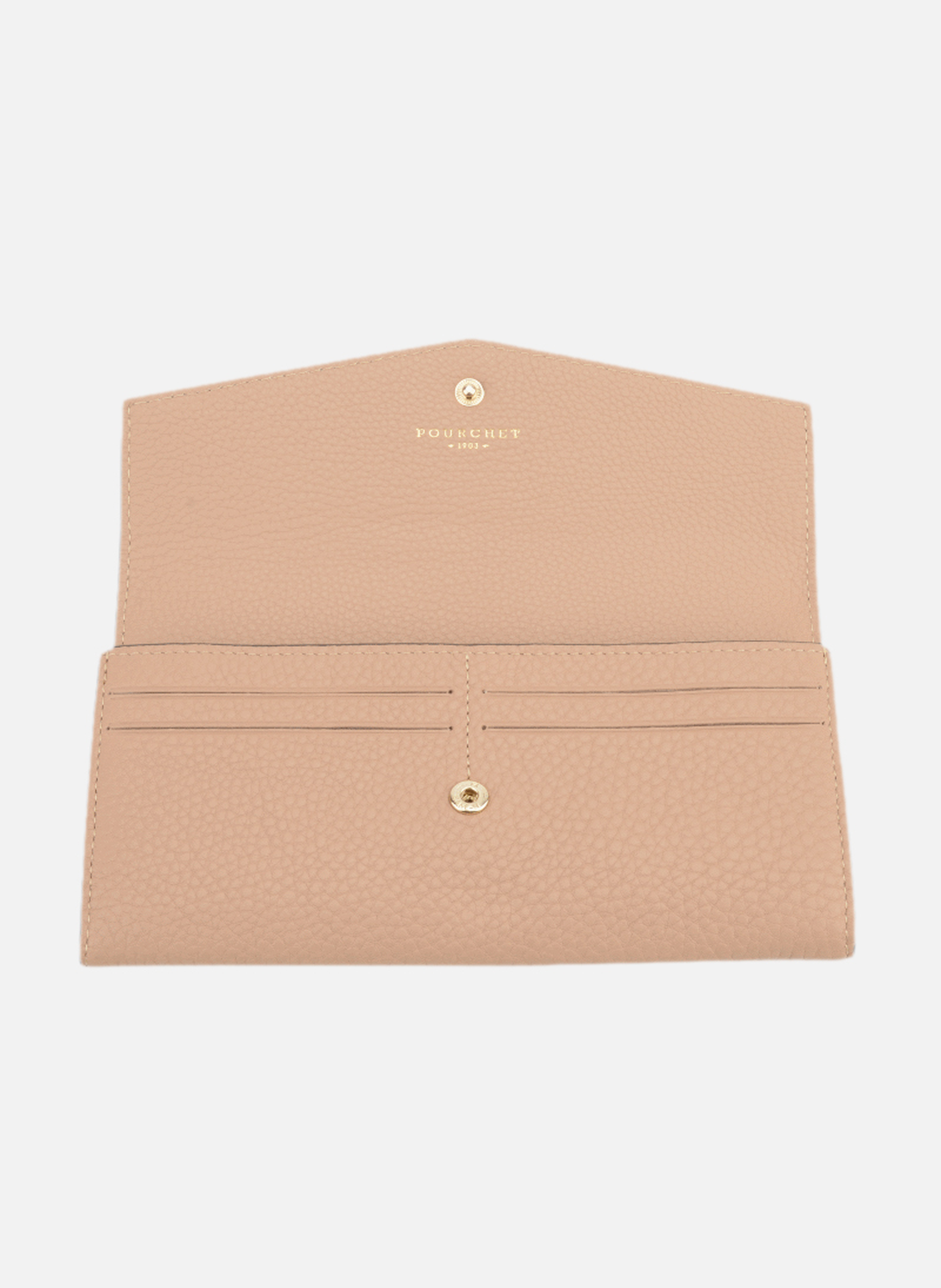 Club | porte-monnaie gm en cuir de veau | Marron POURCHET Femme