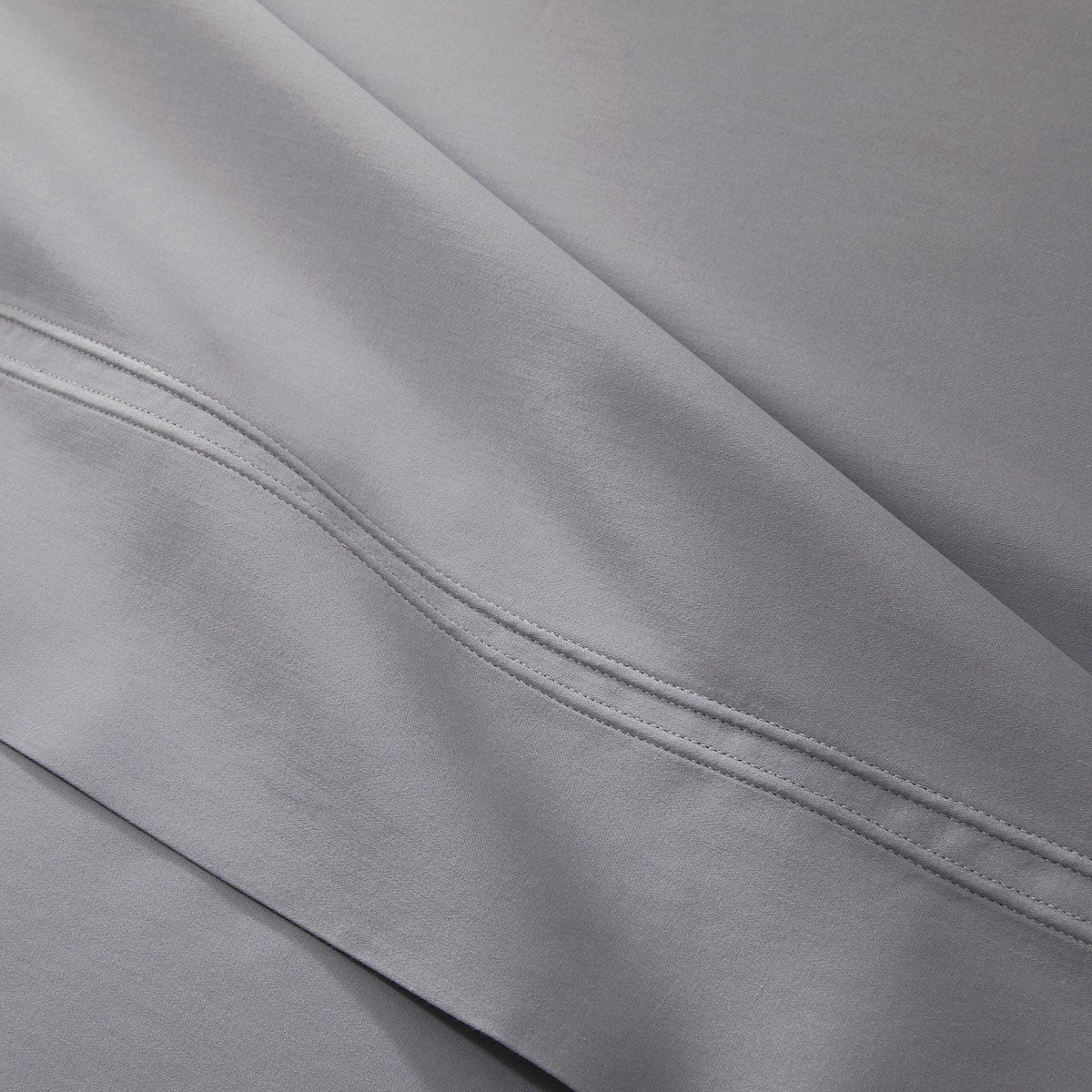Drap plat en satin, triomphe YVES DELORME Gris