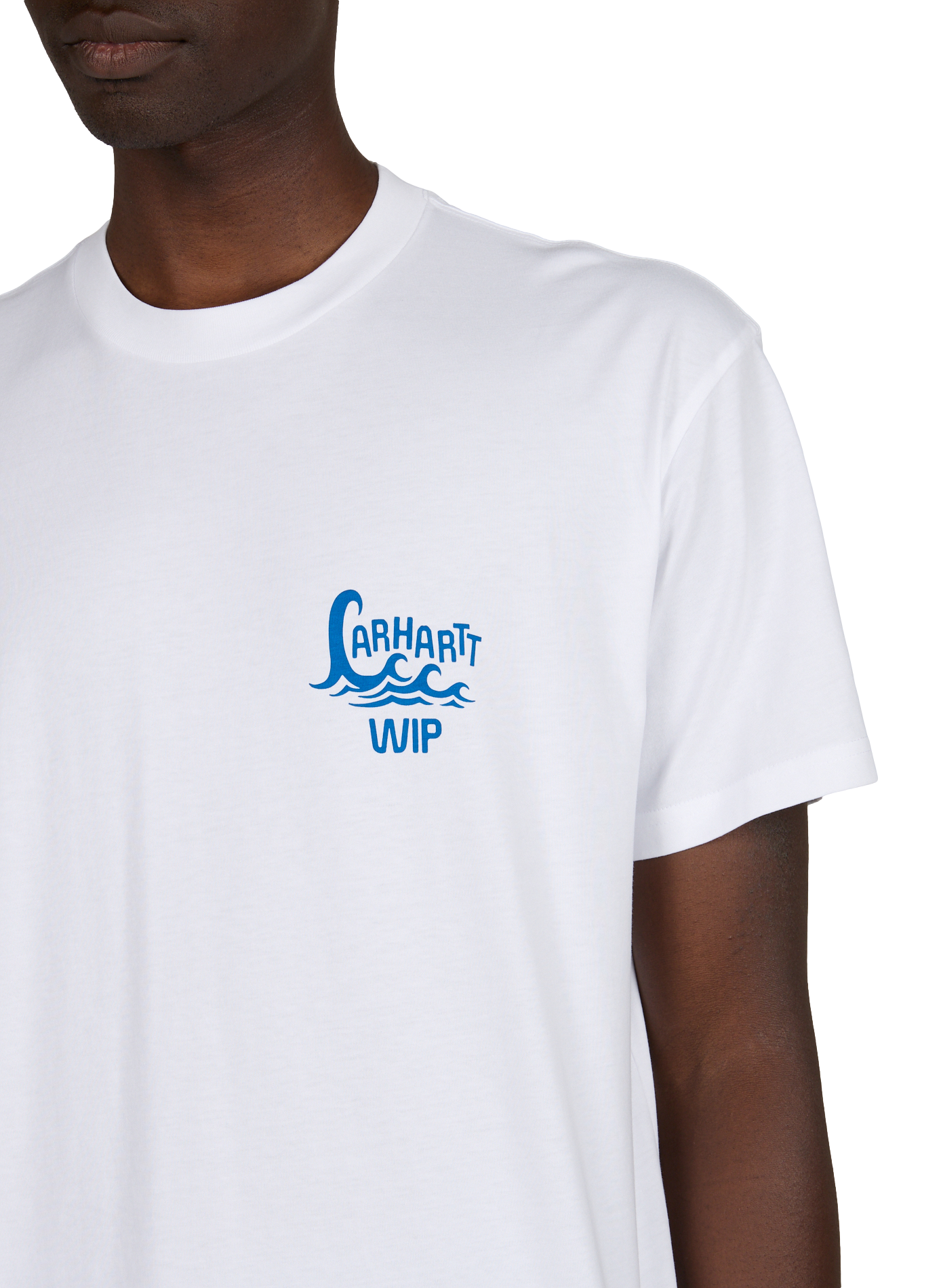 Short-sleeved Waves cotton T-shirt CARHARTT WIP White
