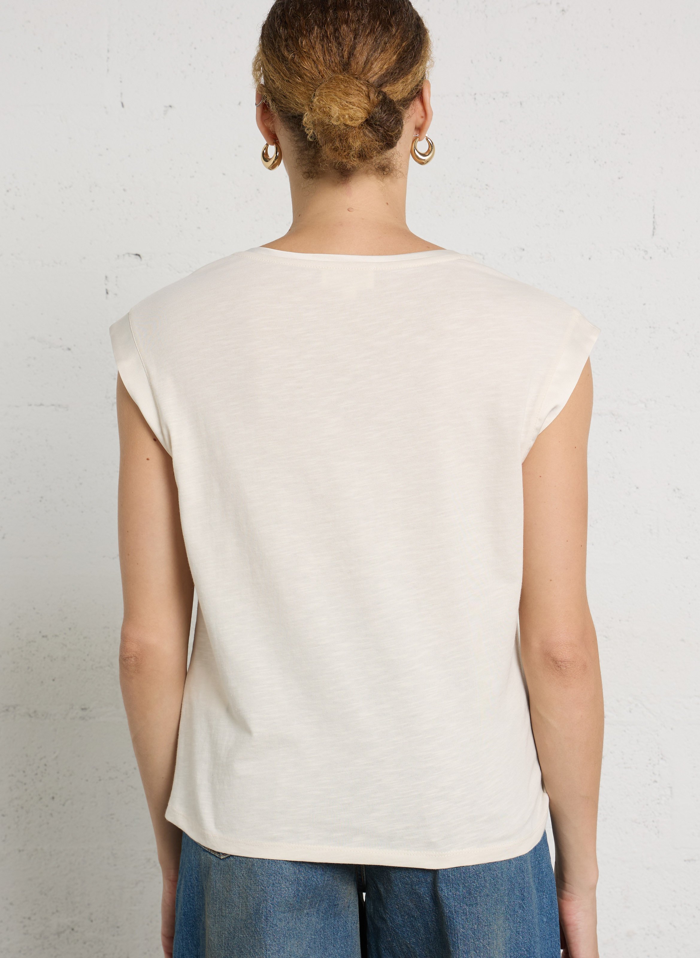 Tee-shirt oversize en coton terence MAISON 123 Beige