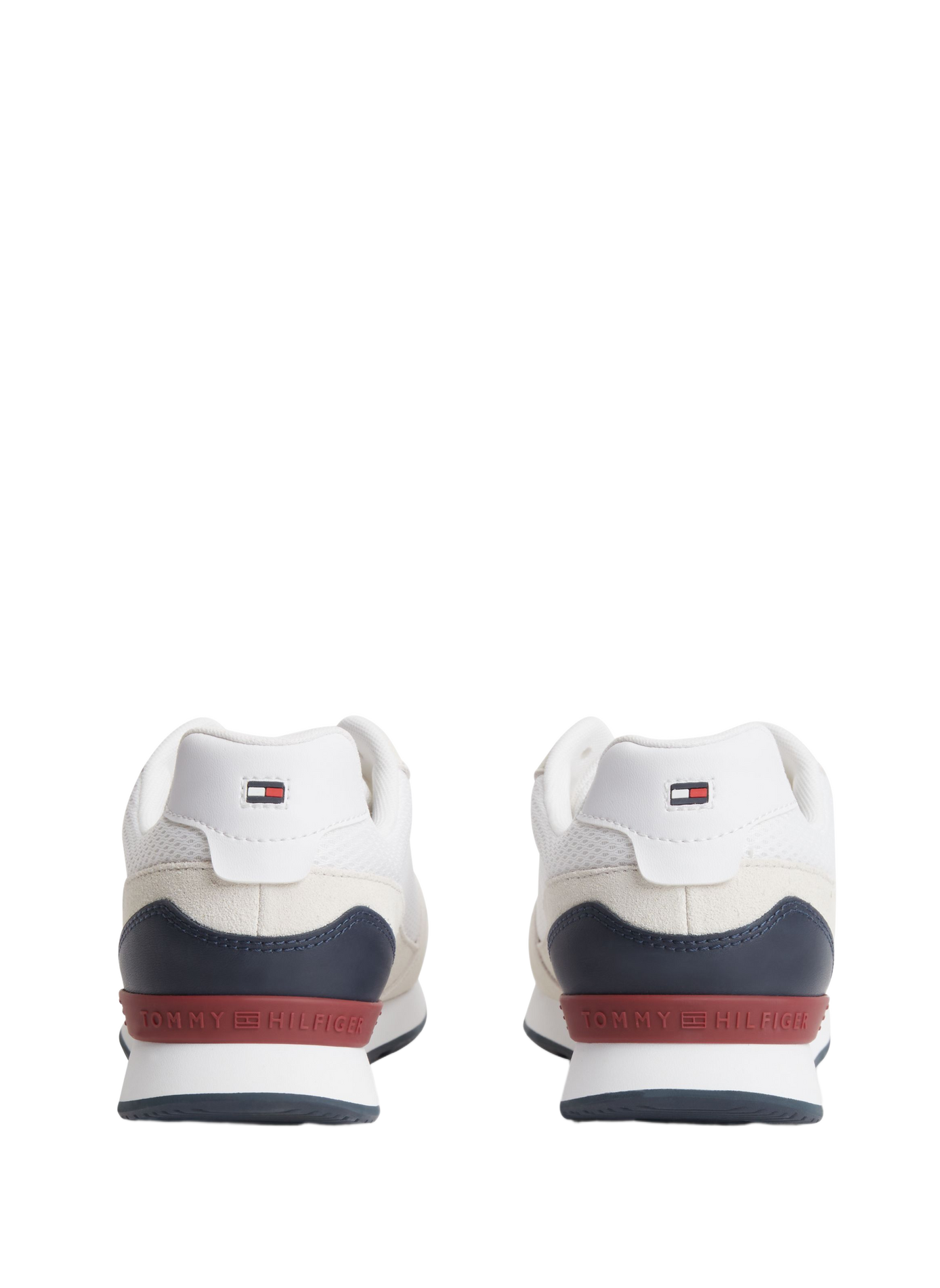 Baskets basses en cuir TOMMY HILFIGER Blanc