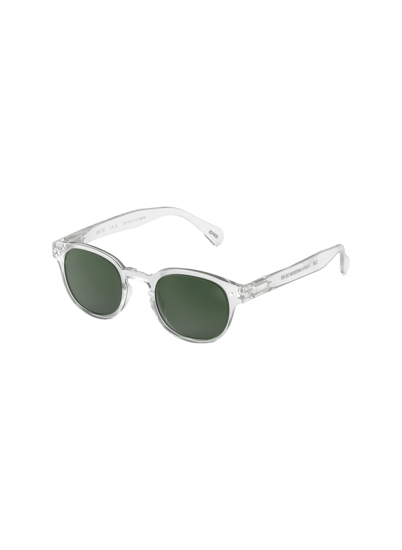 Transparent and round sunglasses IZIPIZI Transparent