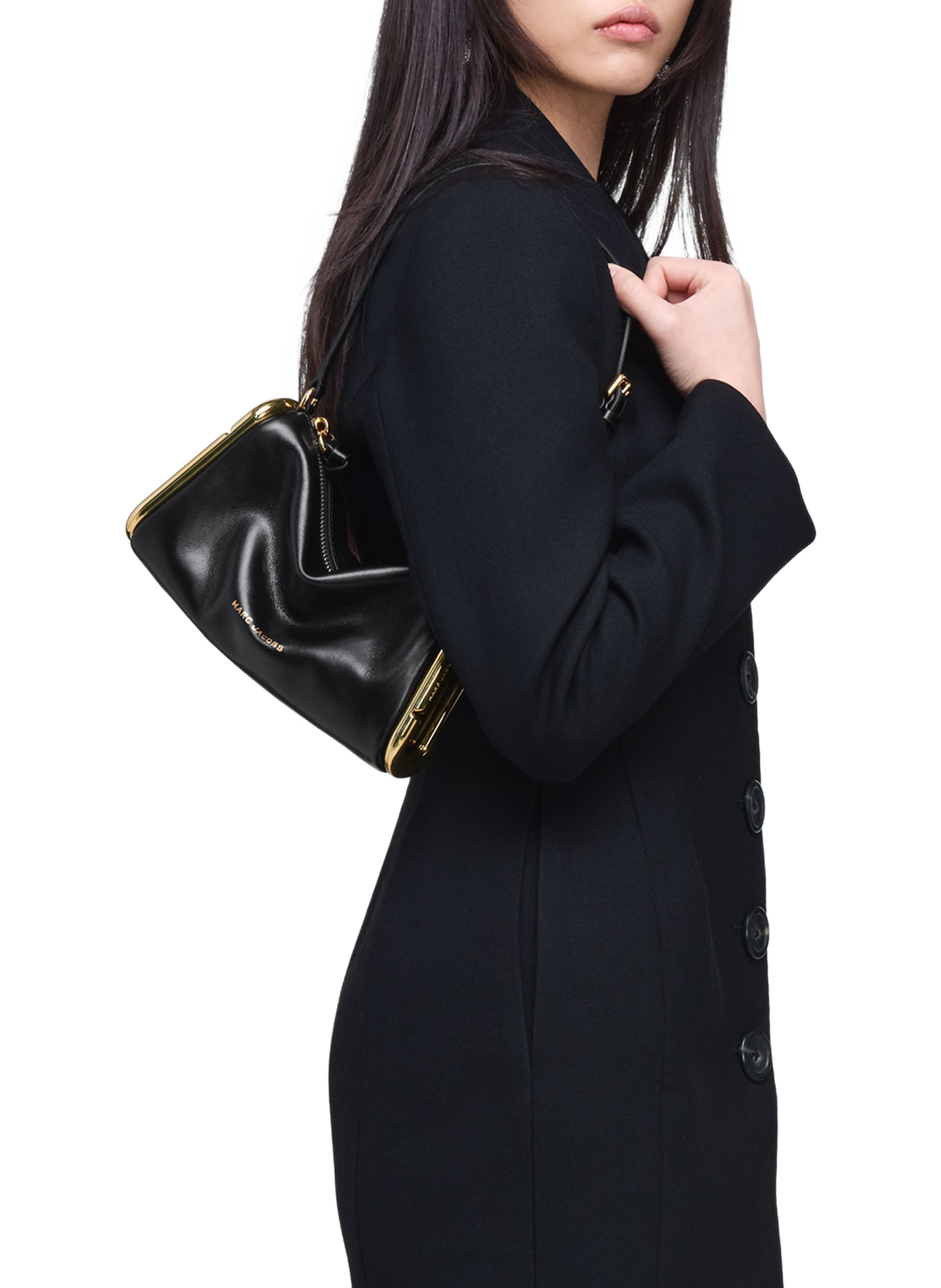The Scene small leather shoulder bag MARC JACOBS Black