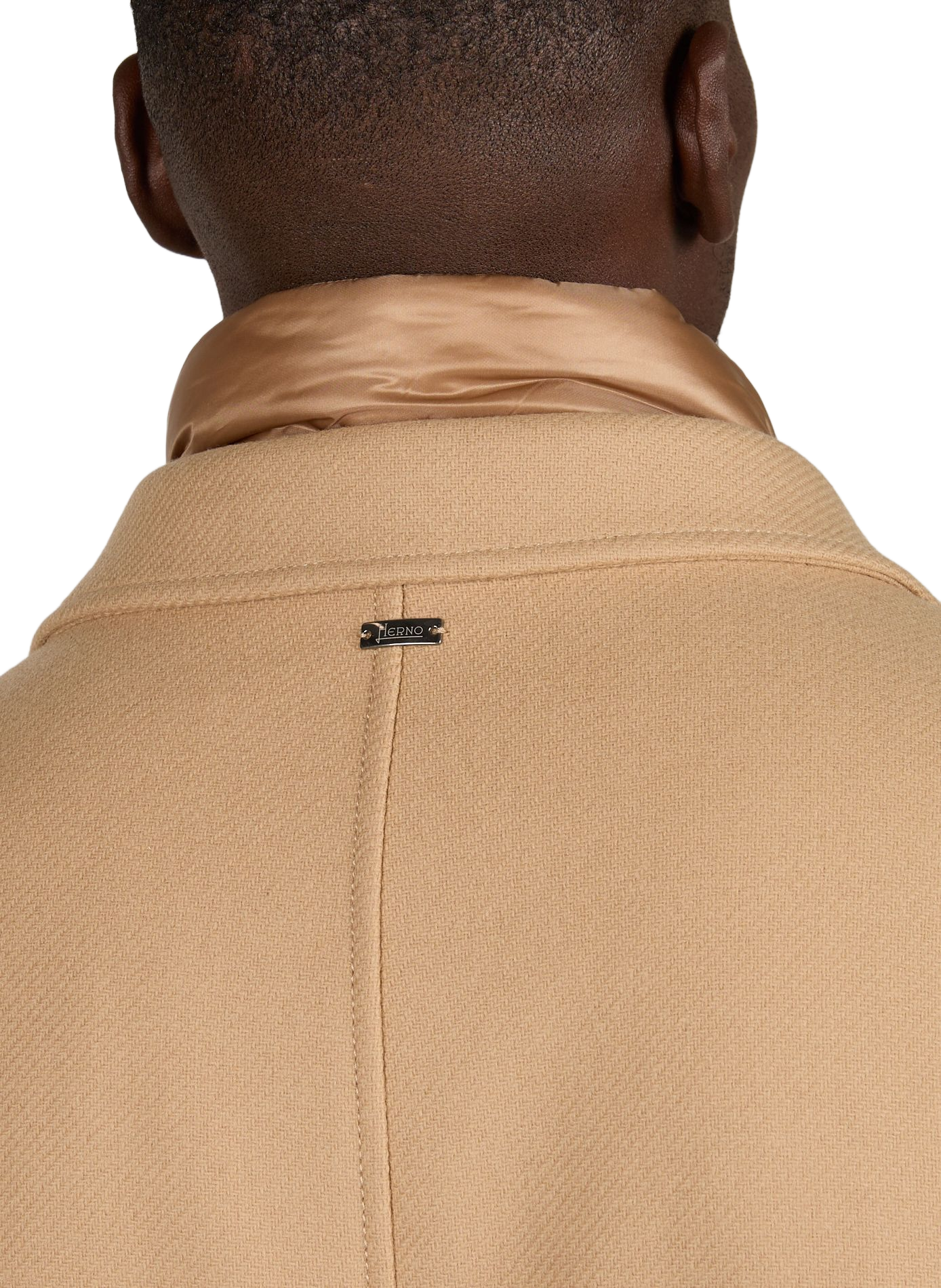 Coat with blended wool lining HERNO Brown