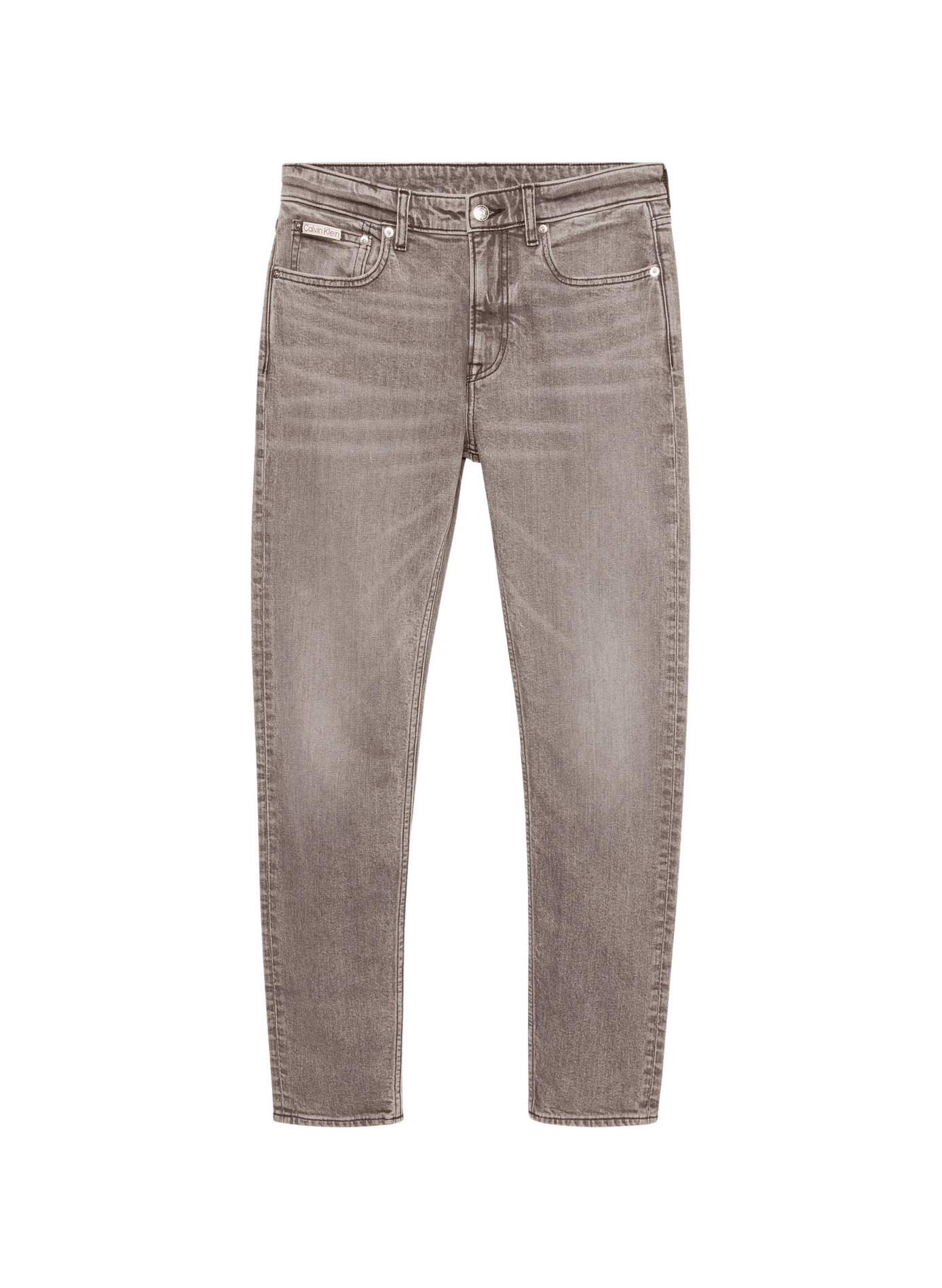 Jean skinny en coton mélangé CALVIN KLEIN Gris