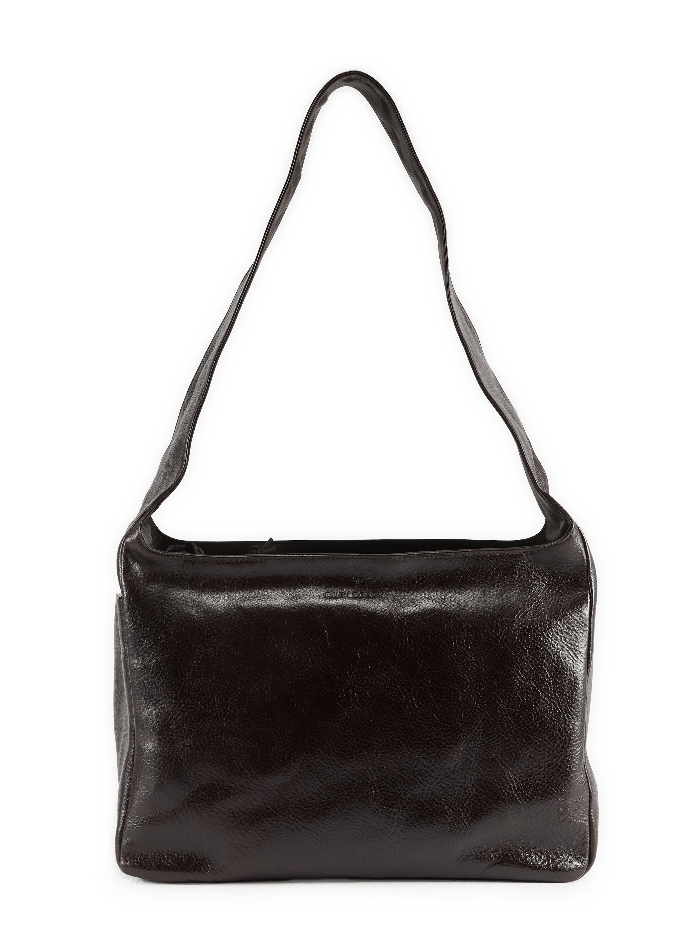 Leather shoulder bag OUR LEGACY Brown