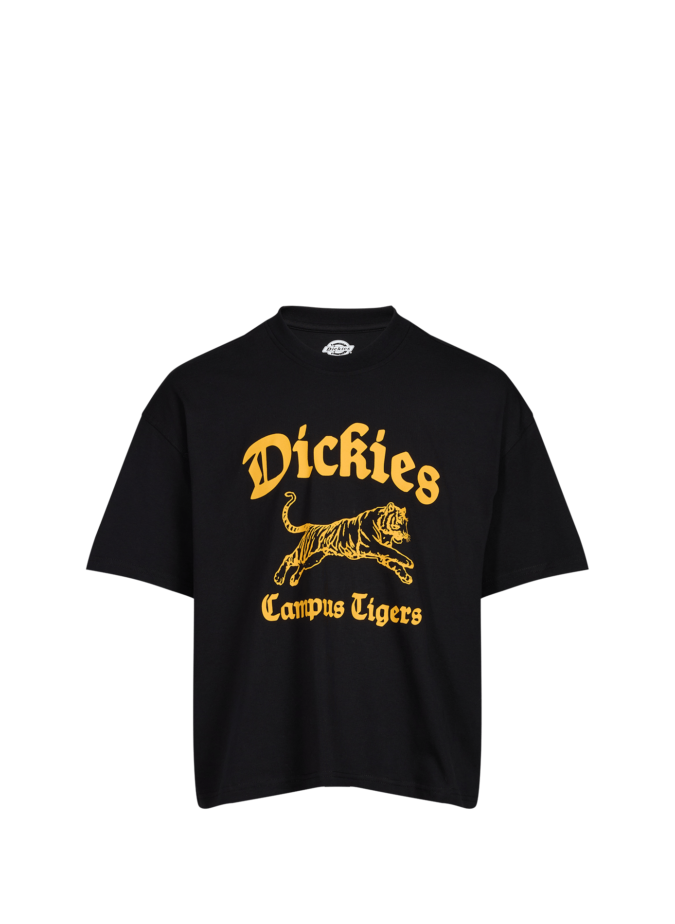 Apalachicola SS straight round neck printed cotton T-shirt DICKIES Black