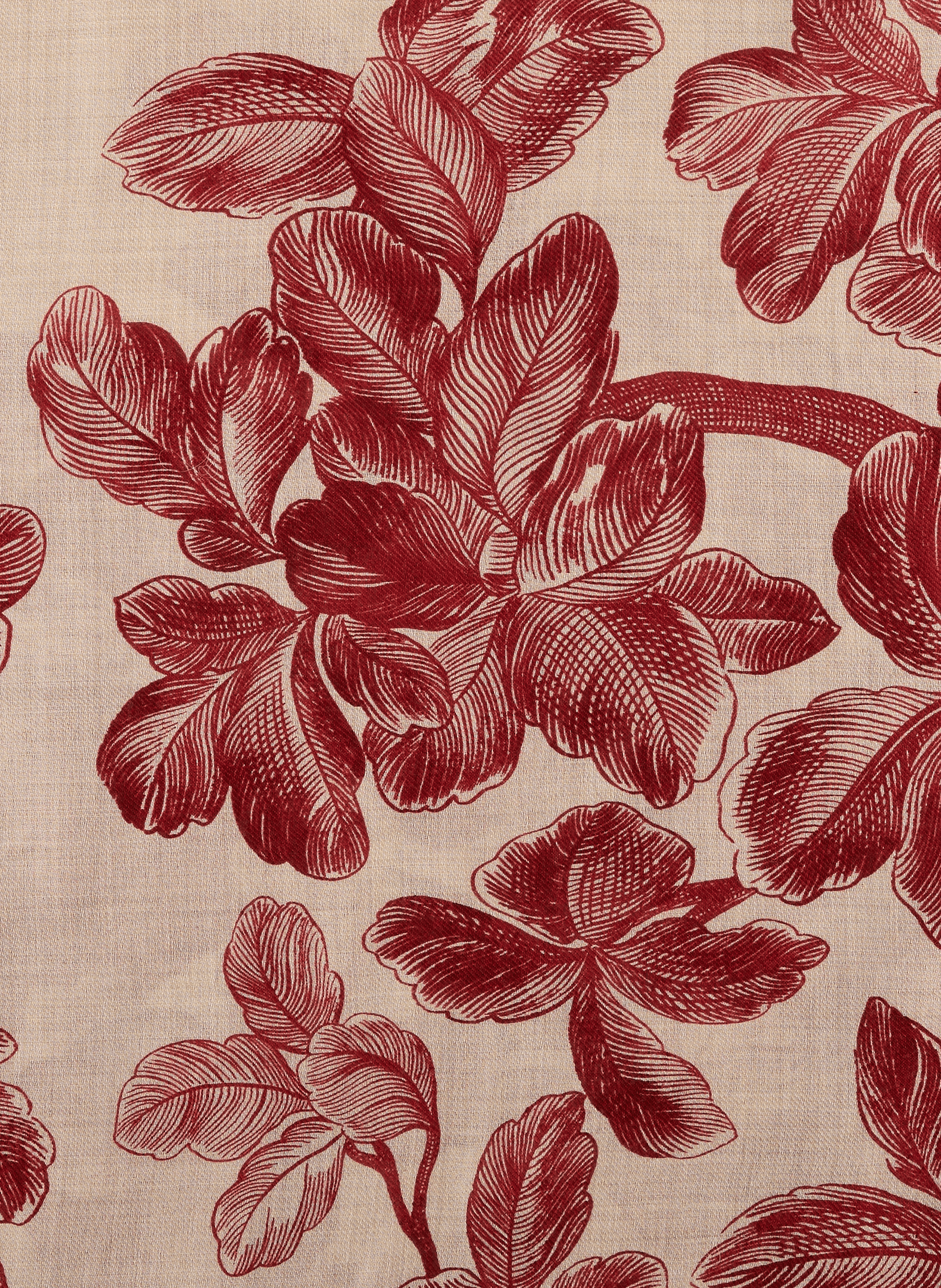 Bedrucktes Wolltuch INOUI EDITIONS Rot