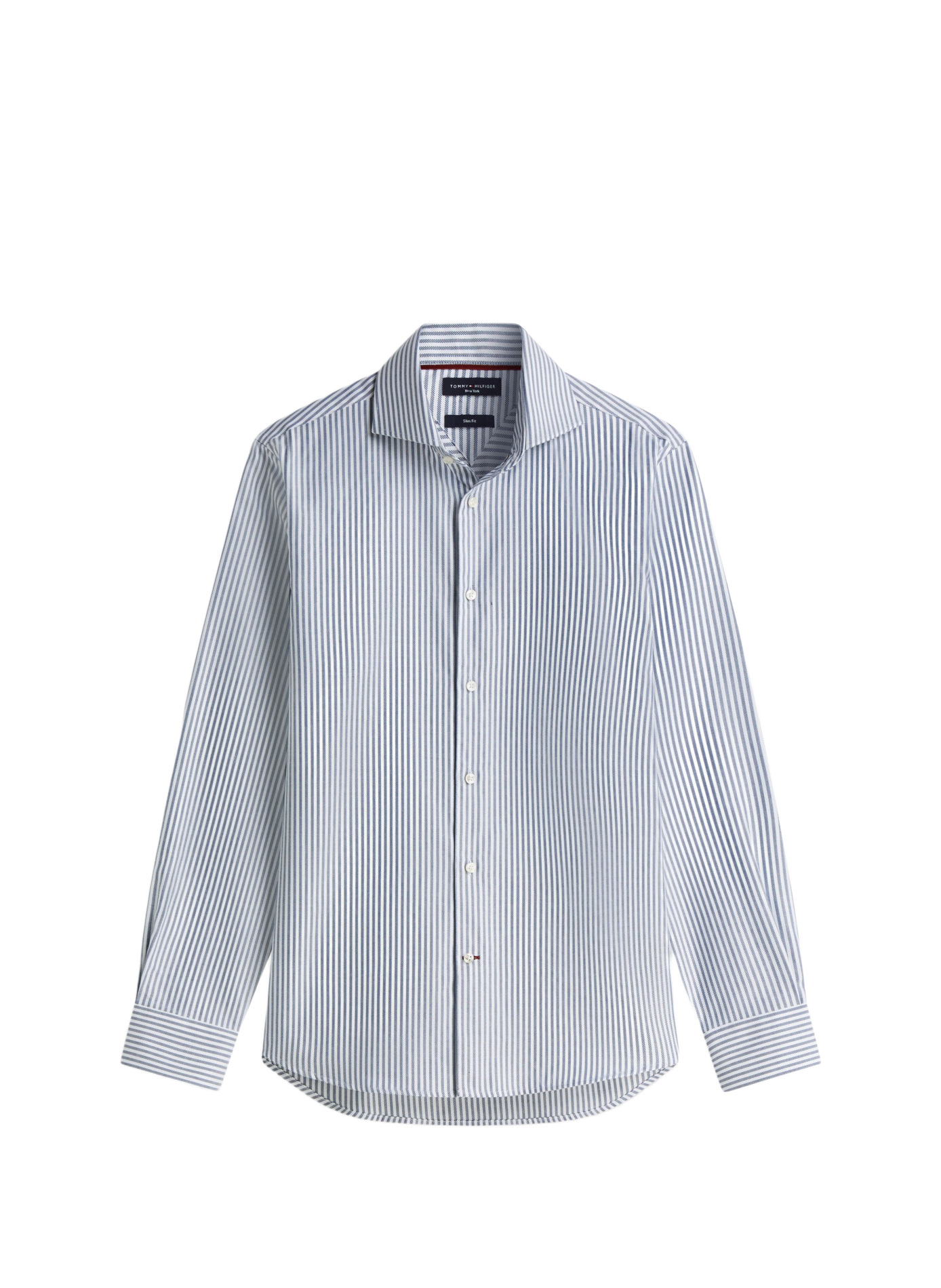 Chemise droite à rayures en coton TOMMY HILFIGER Multicolour