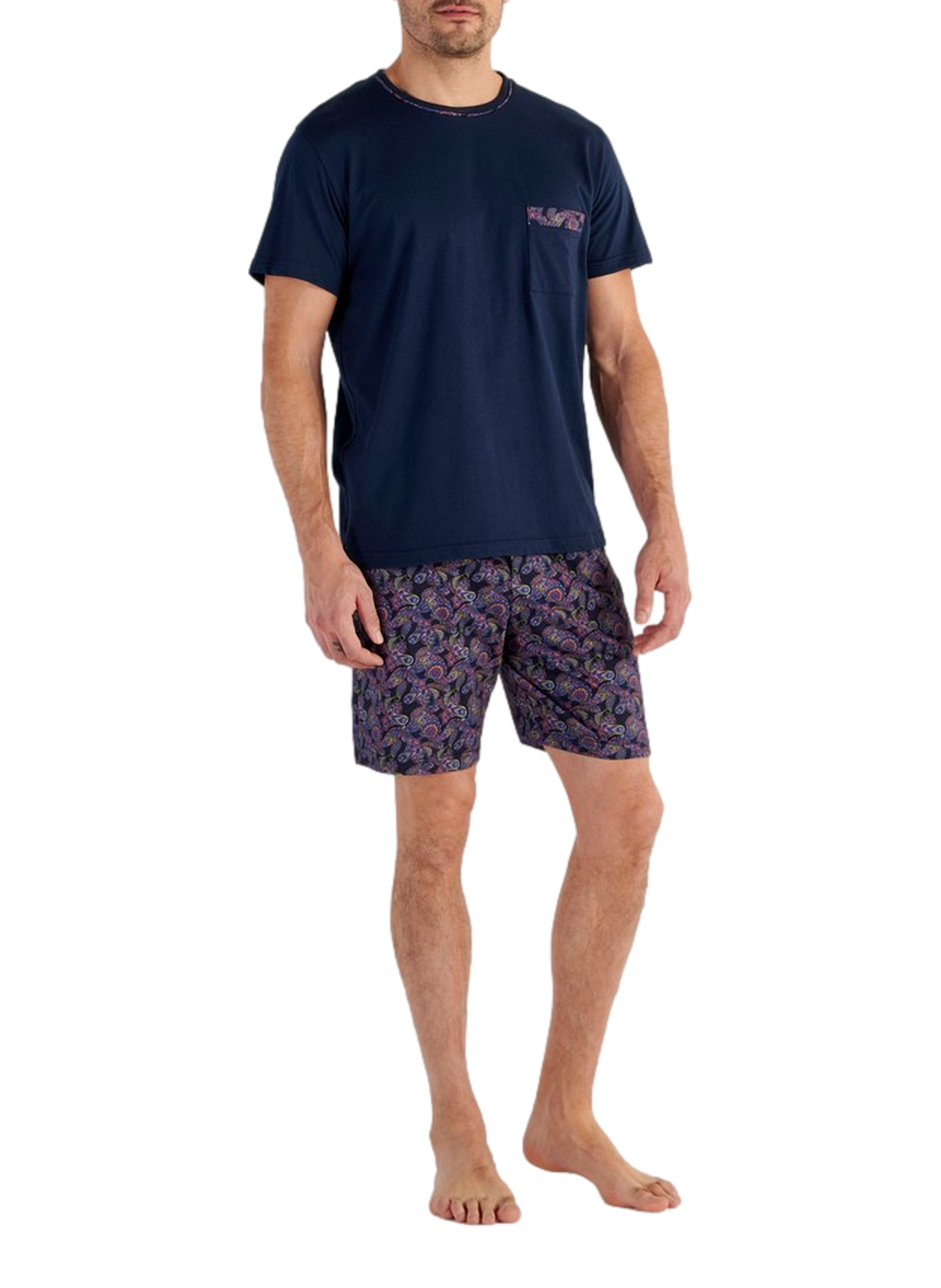 Printed cotton pajama set HOM Multicolour