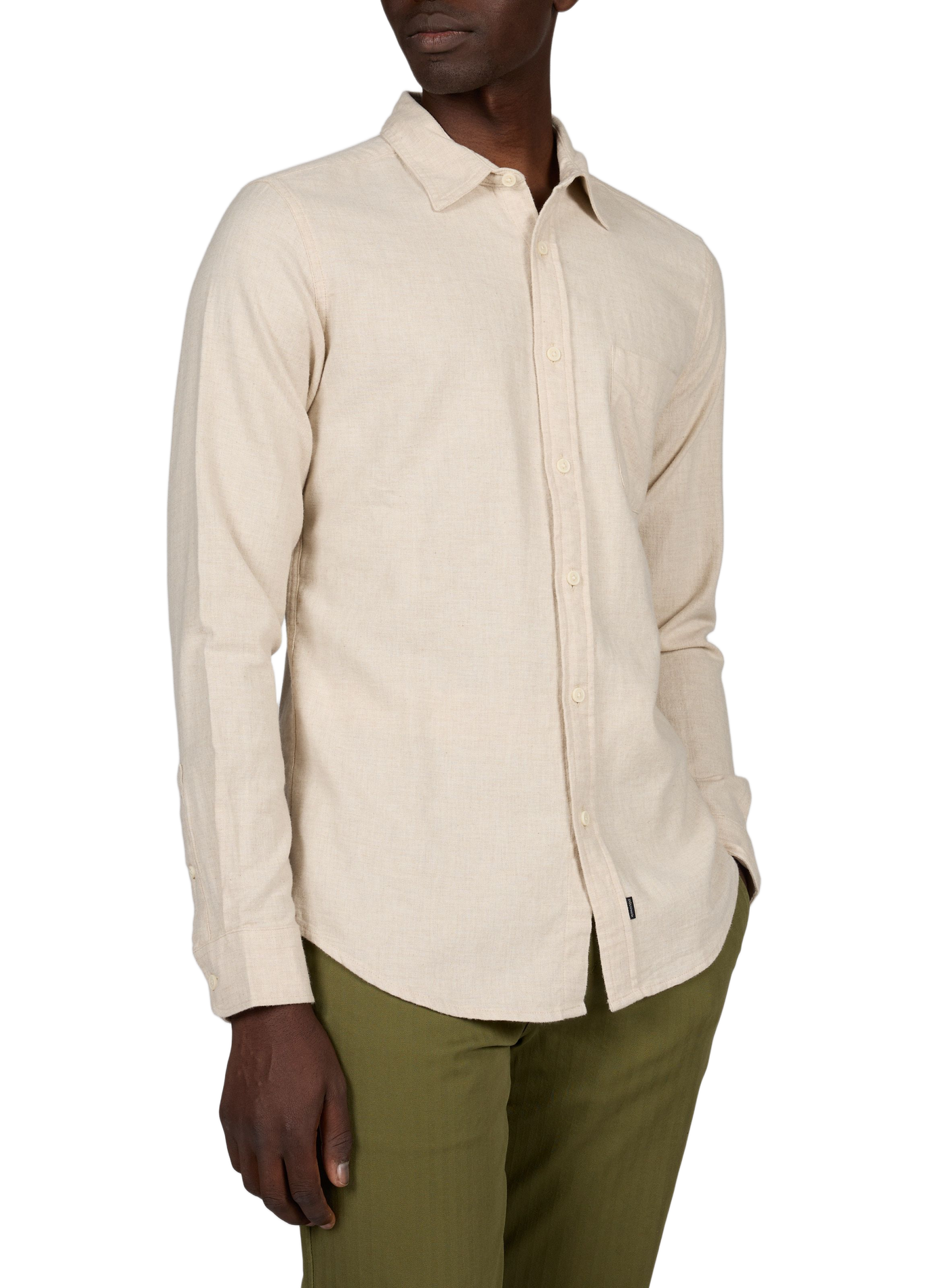 Chemise droite en coton DOCKERS Beige