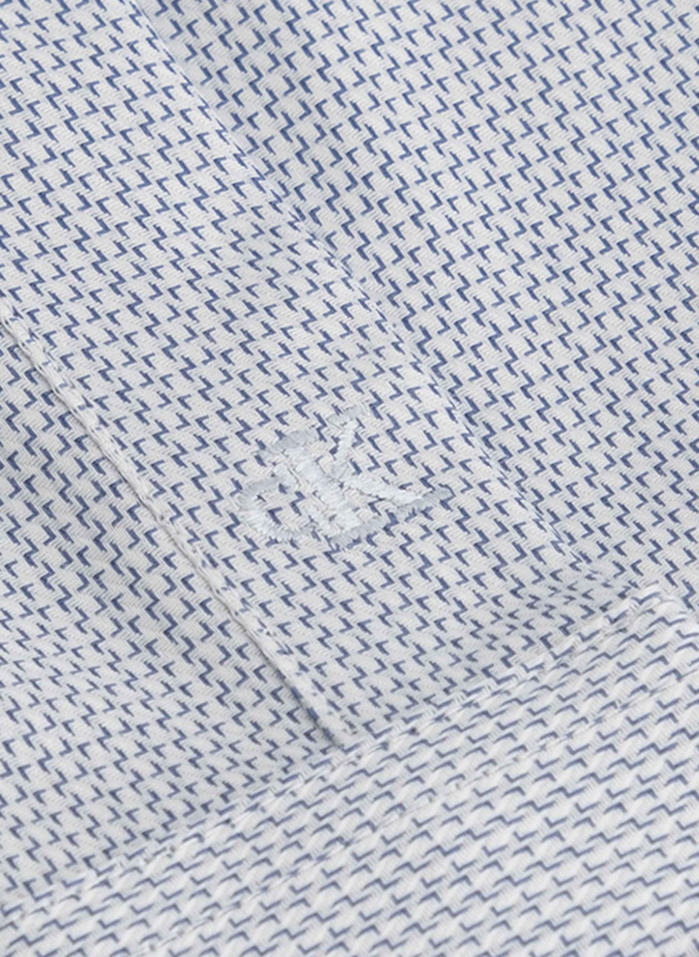 Straight-fit patterned shirt in a cotton blend CALVIN KLEIN Blue