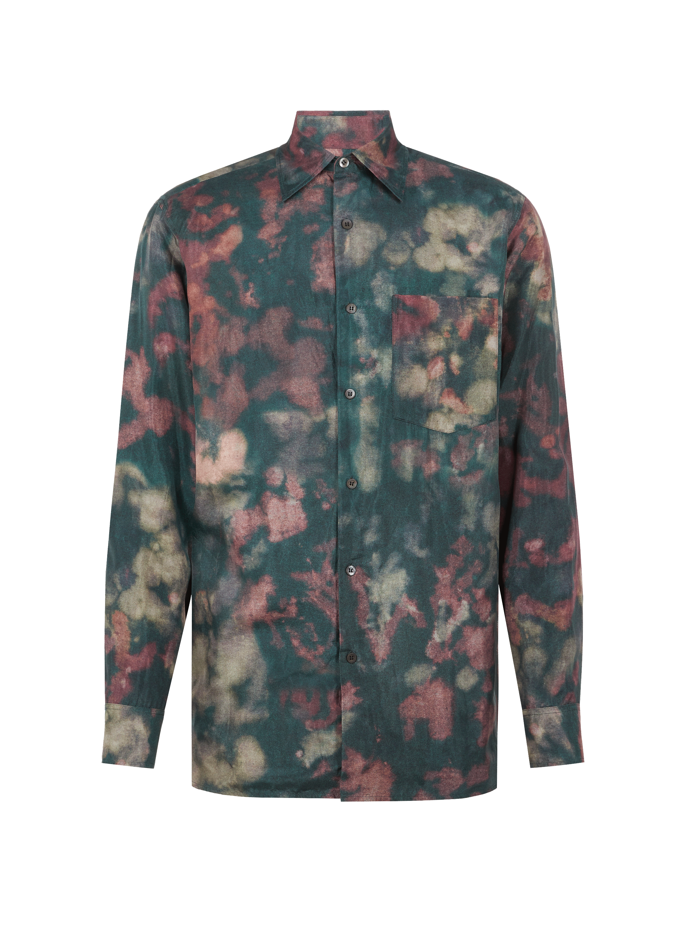 Chemise imprimée en soie