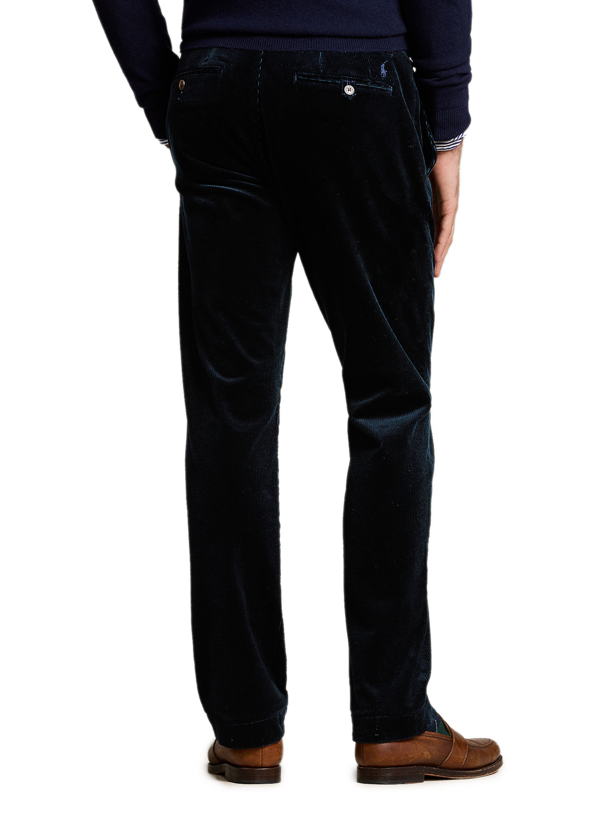 Straight corduroy trousers POLO RALPH LAUREN Blue