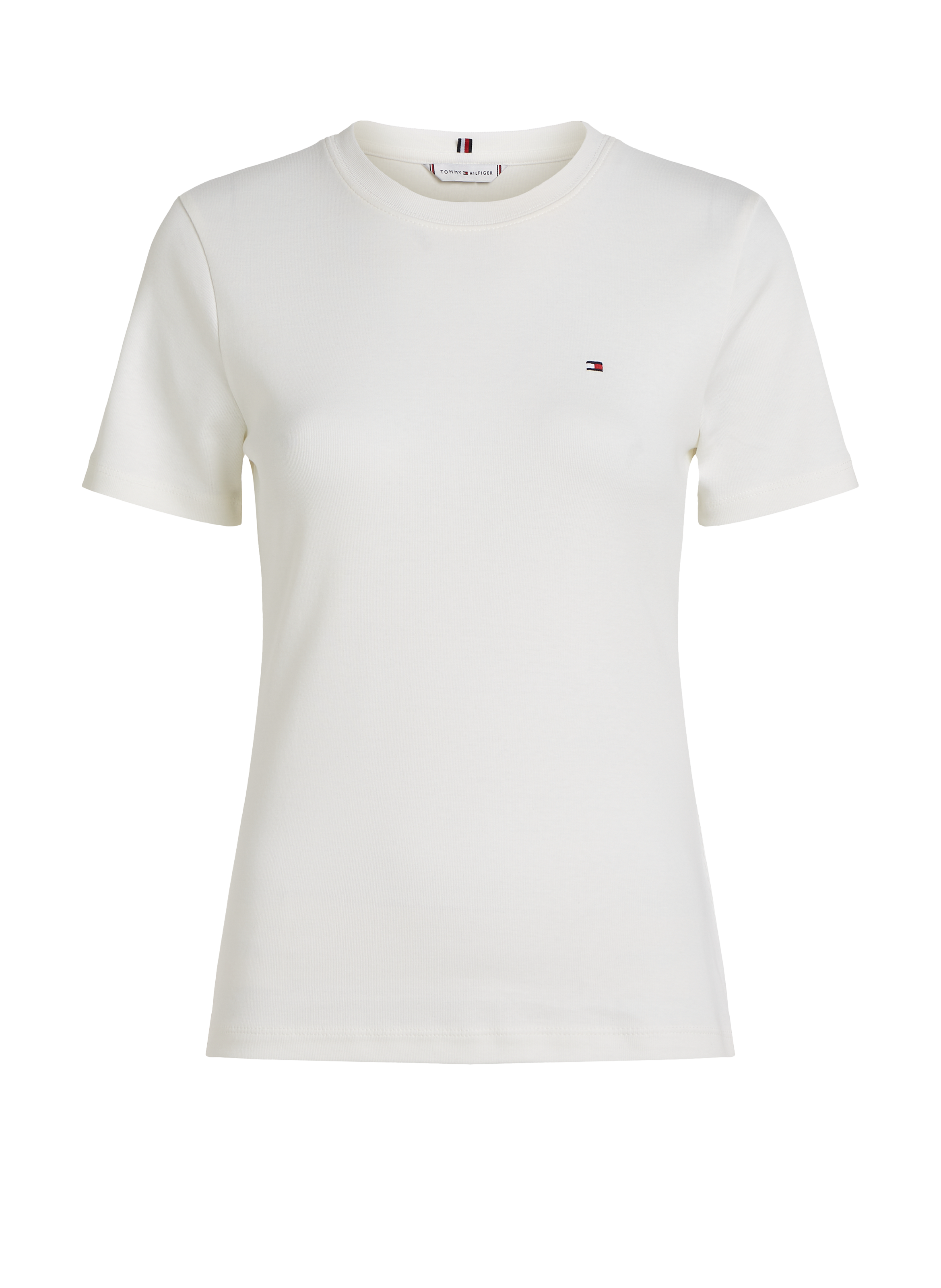 T-shirt rayé en coton  TOMMY HILFIGER Blanc