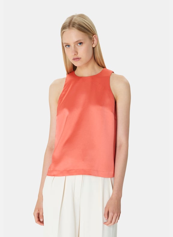 Top fluide uni - tellia Orange by TARA JARMON TARA JARMON Top fluide uni - tellia Orange