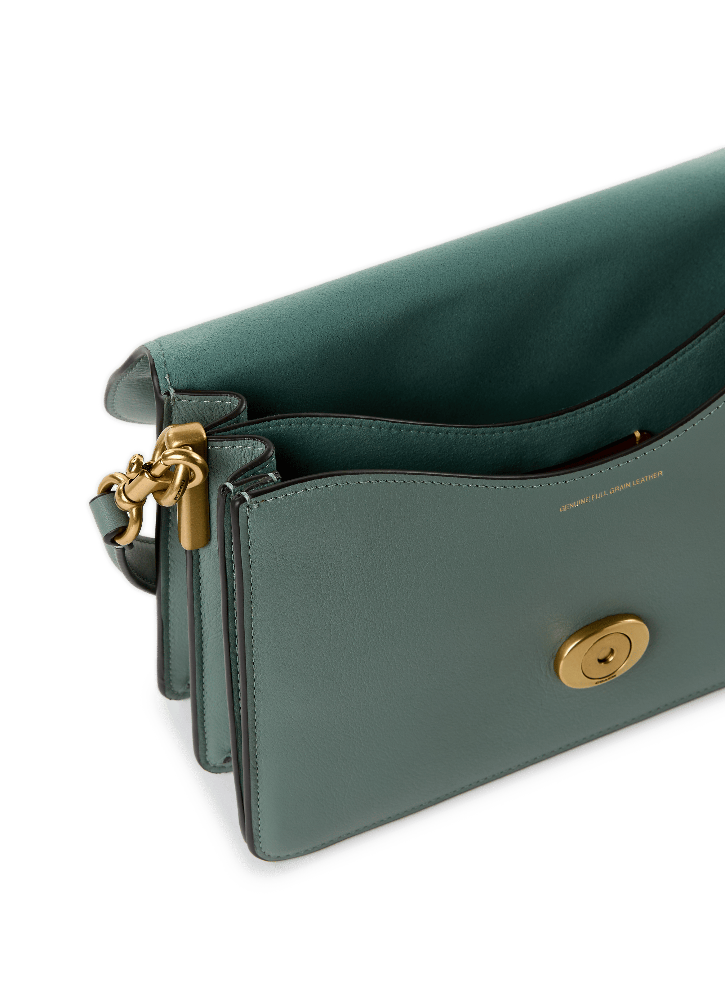Shoulder bag with leather chain | Green COACH Women