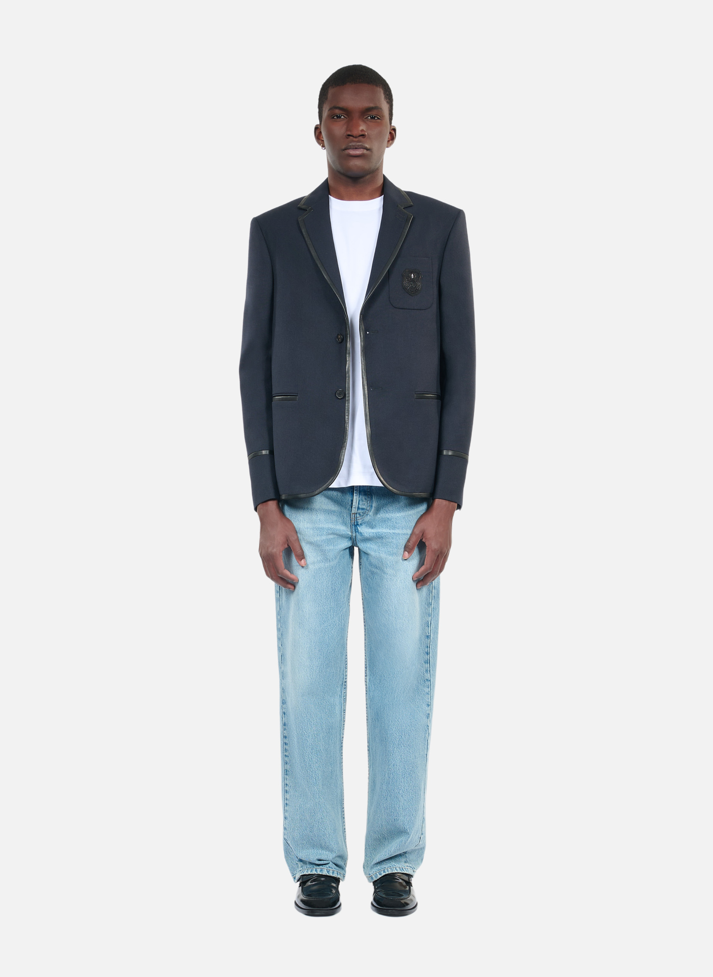 Veste en laine mélangée THE KOOPLES Bleu