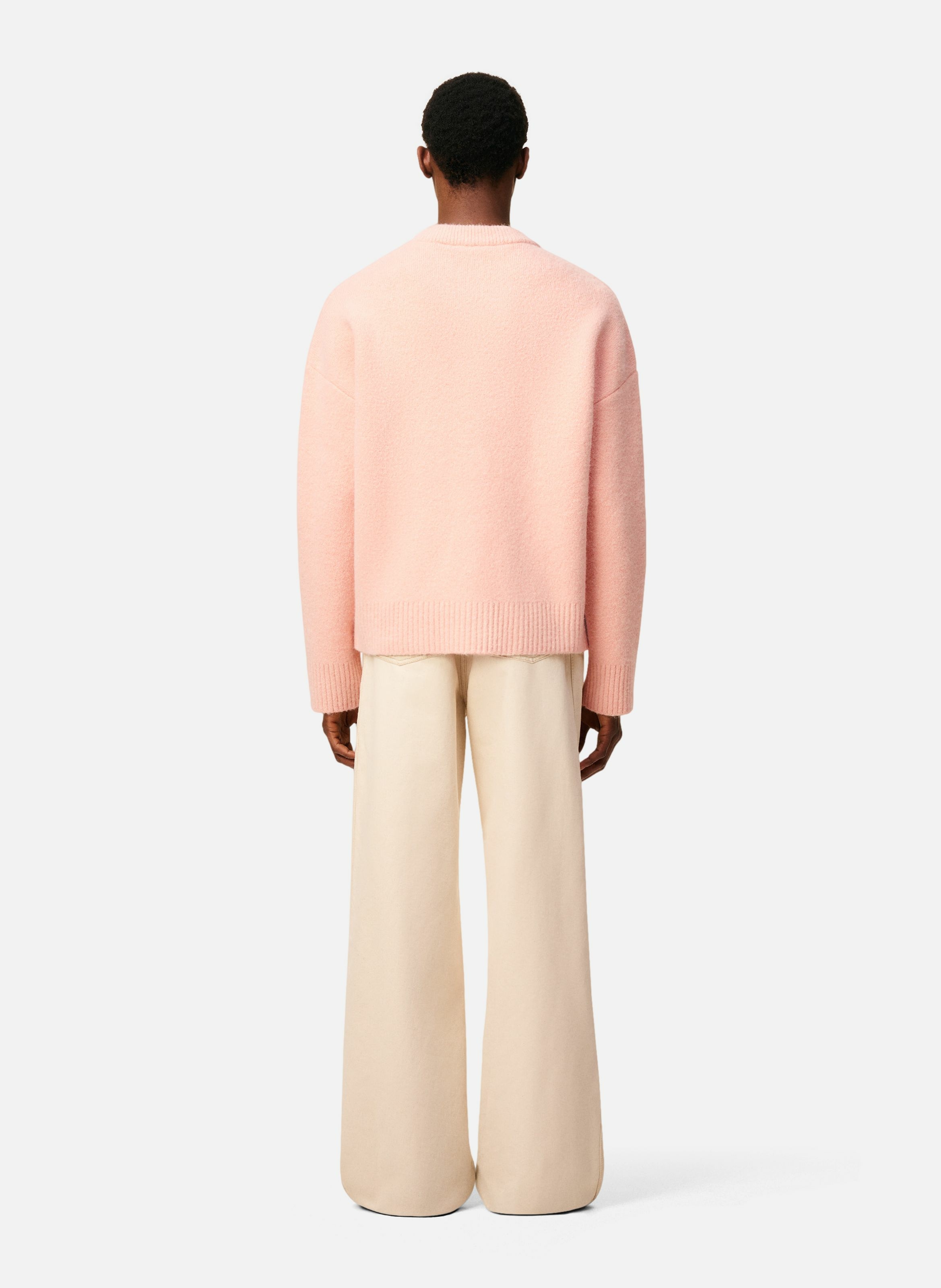 Cardigan ami de coeur en alpaga unisexe AMI PARIS Rose