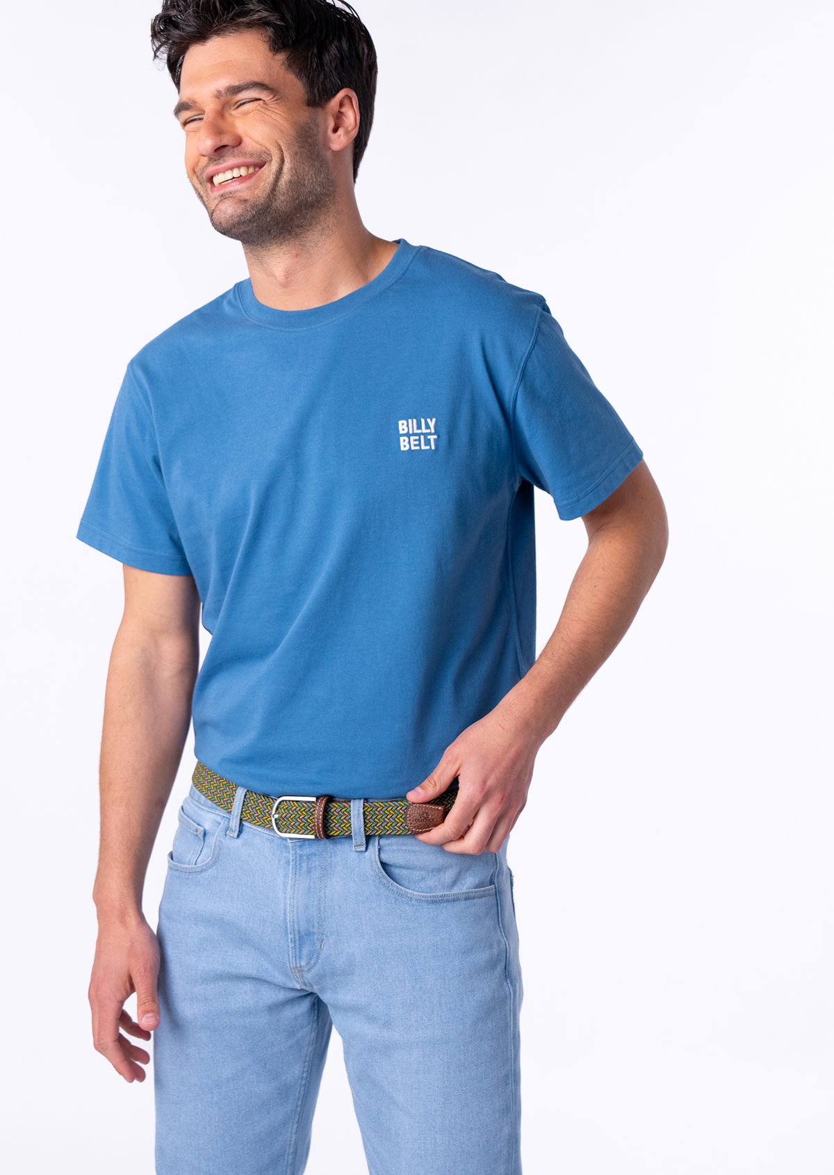 Ceinture tressée élastique multicolore BILLYBELT Multicolore