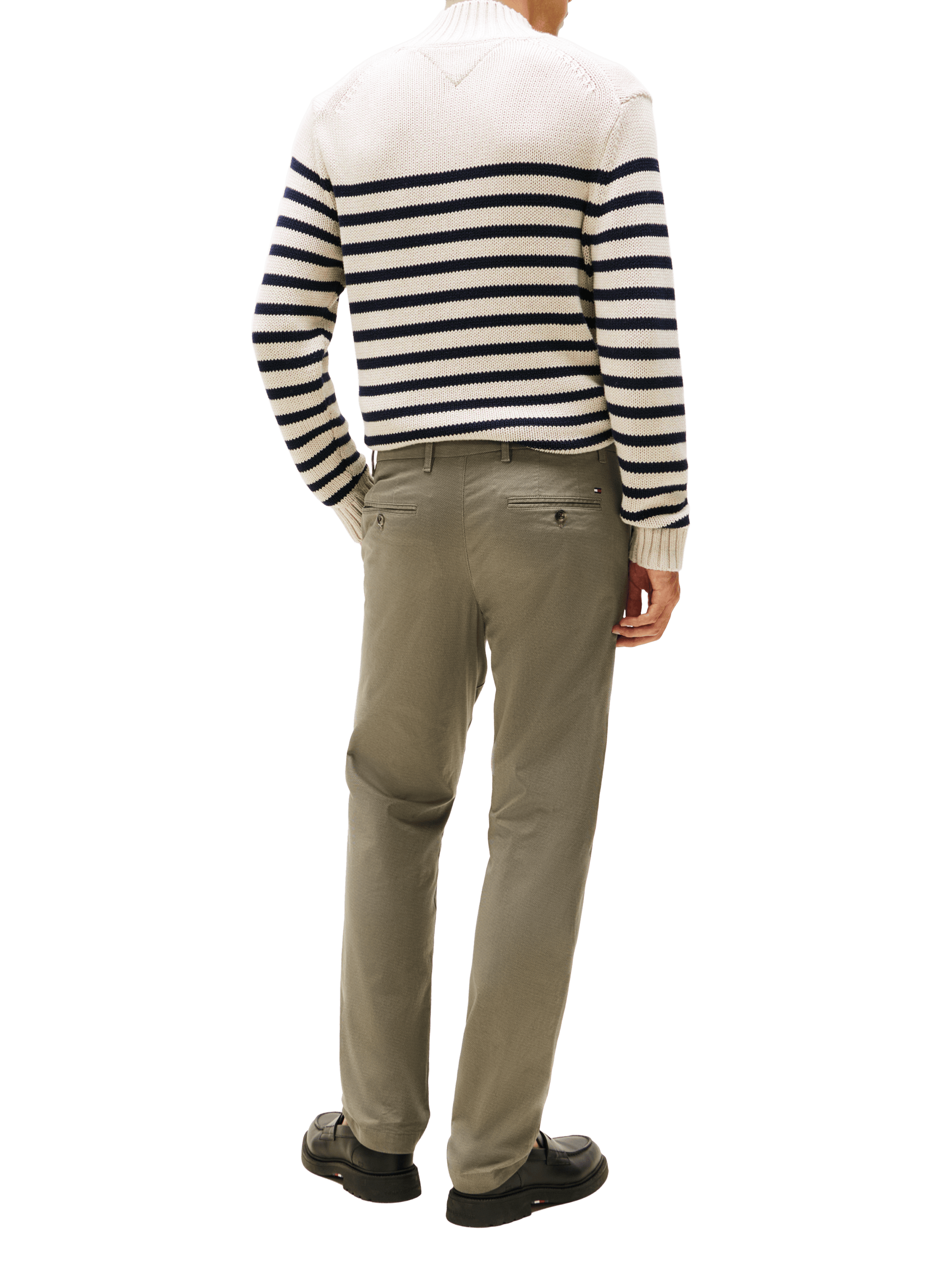 Straight cotton chinos TOMMY HILFIGER Grey