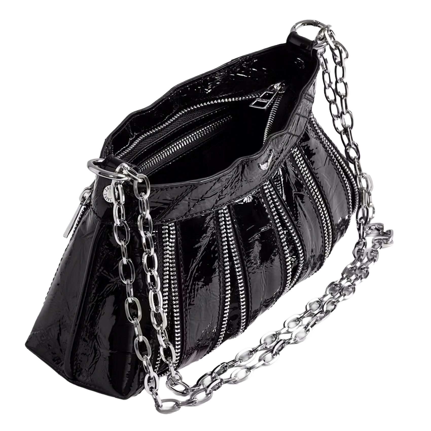 Sac bandoulière en cuir sunny mood ZADIG&VOLTAIRE Noir