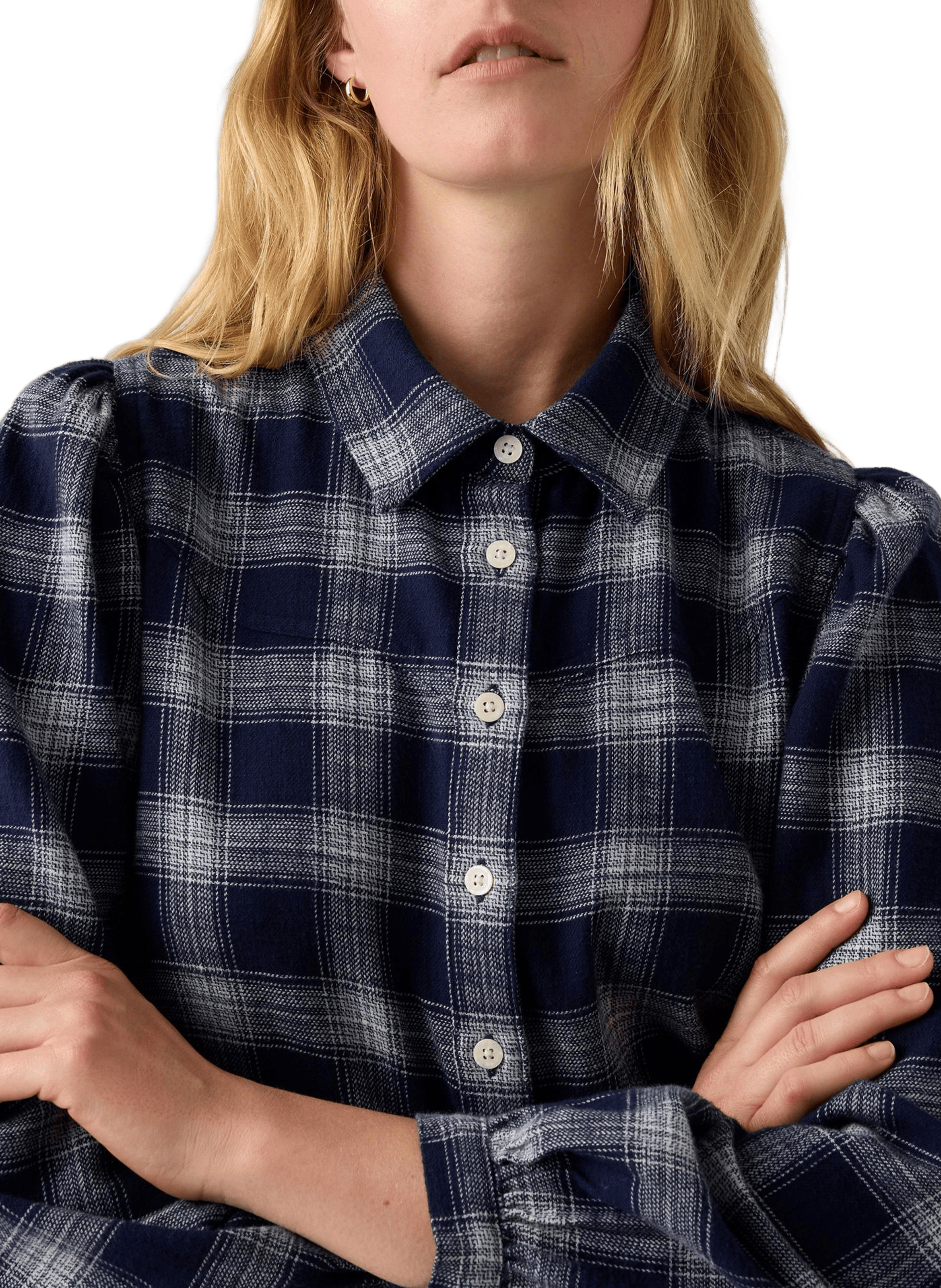 Chemise à carreaux en coton LEVI&#039;S Bleu