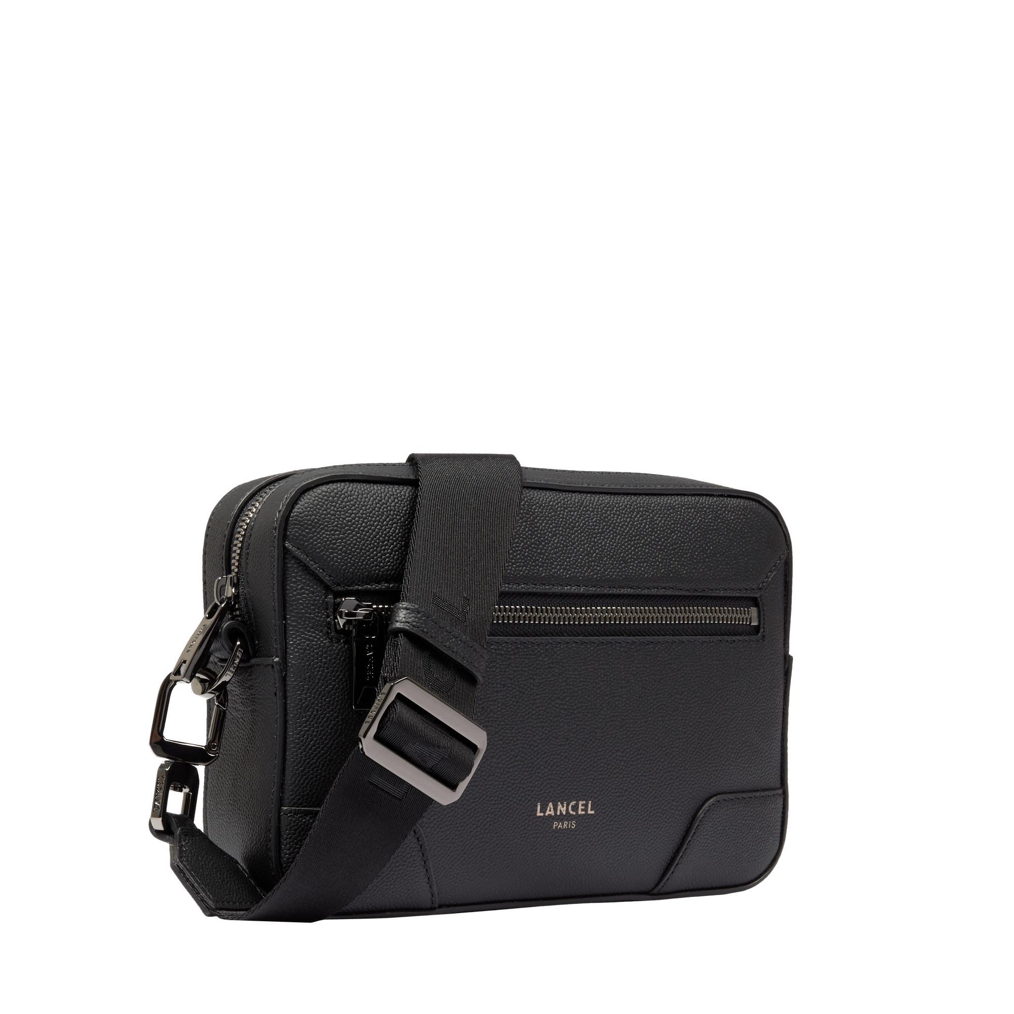 Sac caméra charlie de lancel en cuir LANCEL Noir