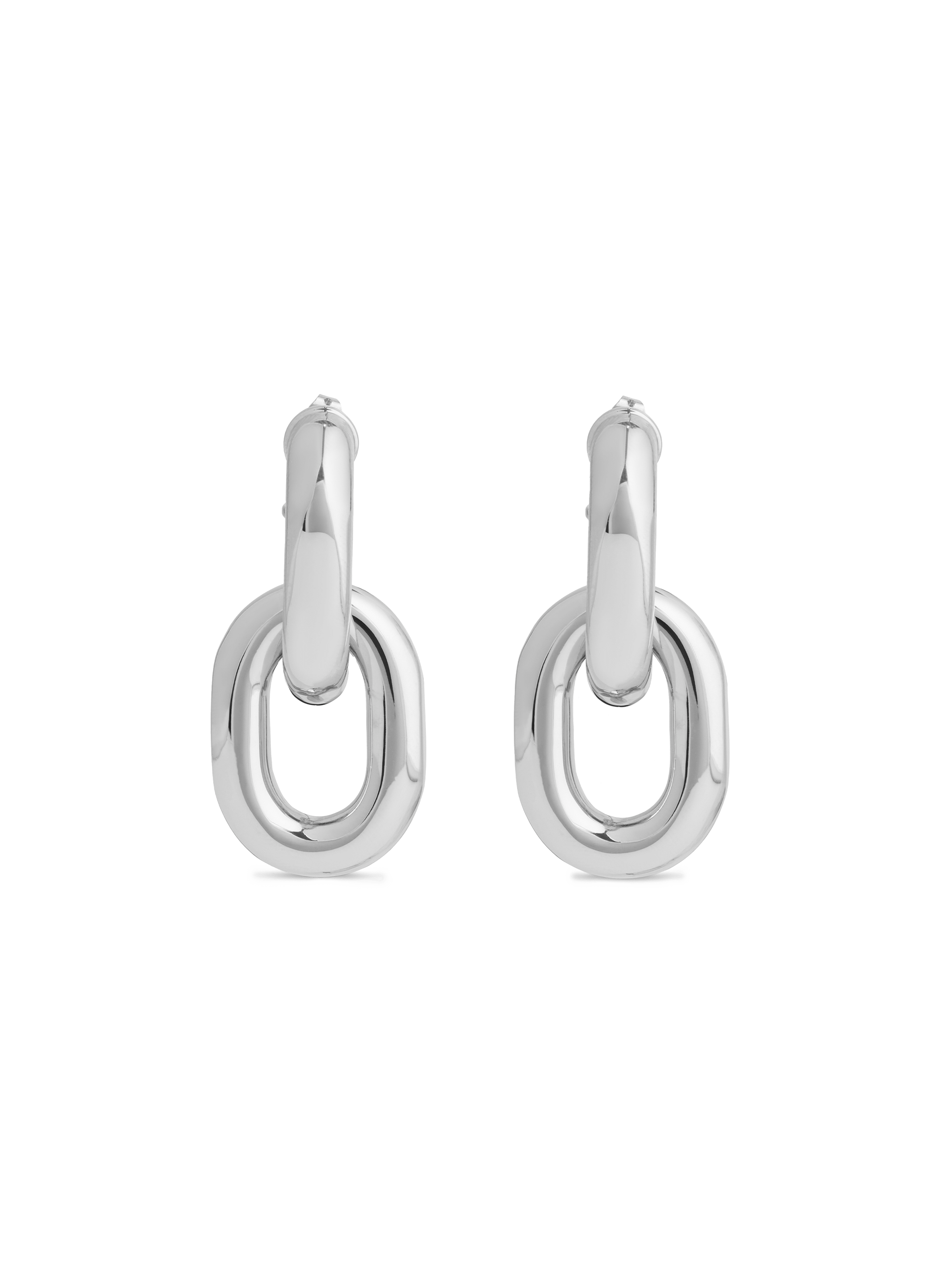 RABANNE Boucles d'oreille en laiton Argent