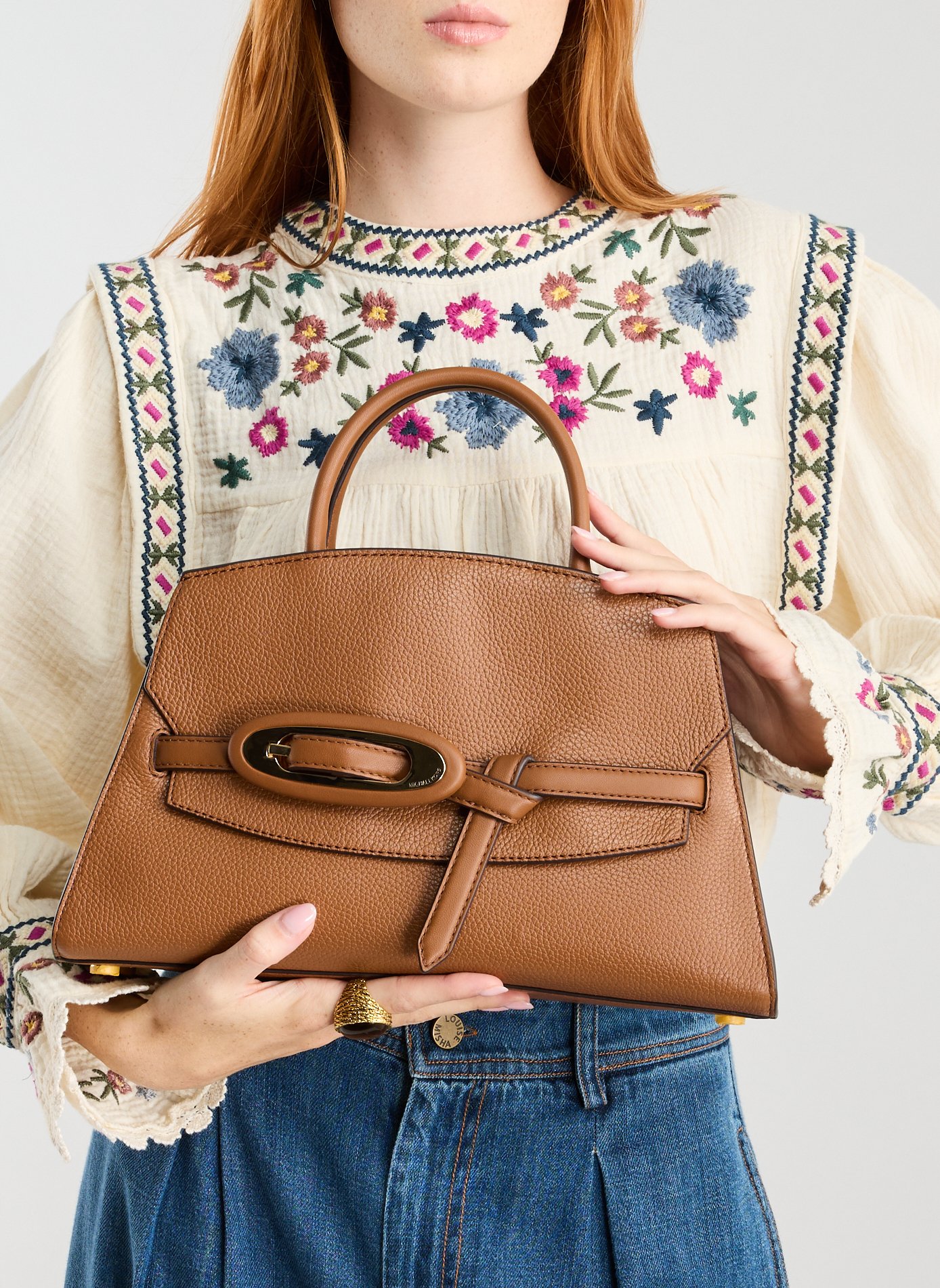 Sac à main Cornelia en cuir  MICHAEL KORS Marron