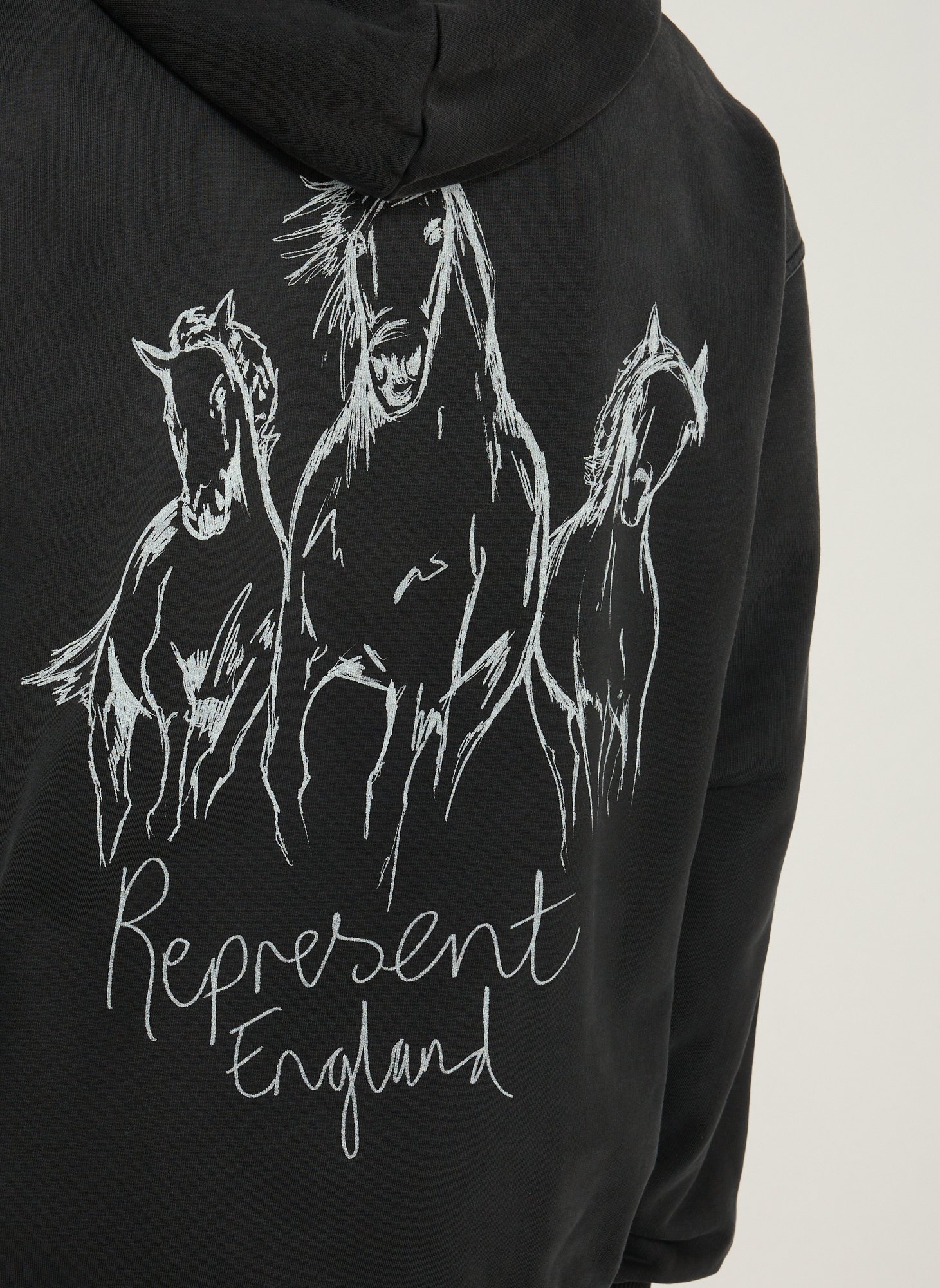 Hoodie en coton REPRESENT Noir