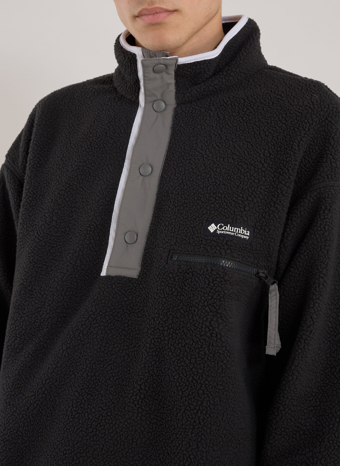 Sweatshirt shearling col montant  COLUMBIA Noir