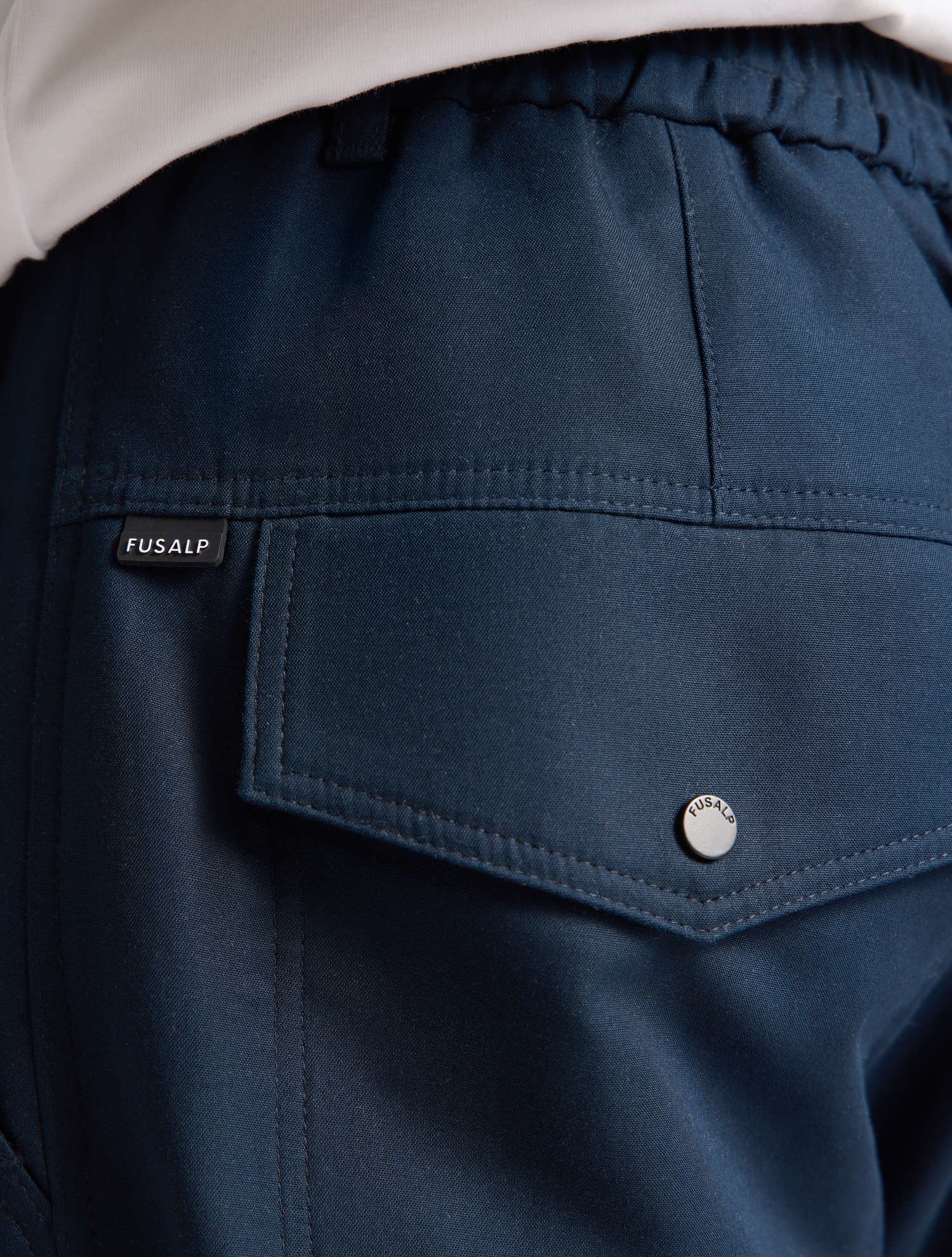 Pantalon laukol coton coupe regular FUSALP Bleu