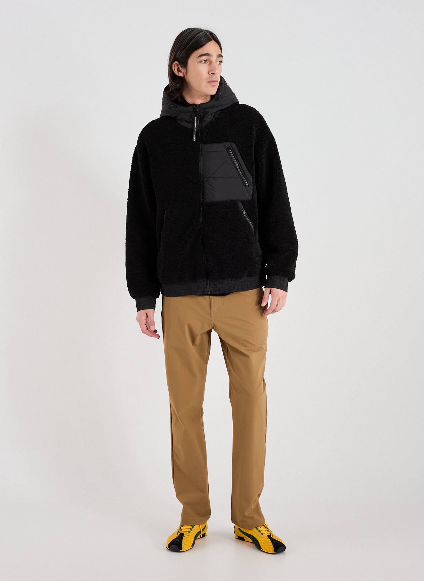 Oversized Hooded Parka KRAKATAU Black