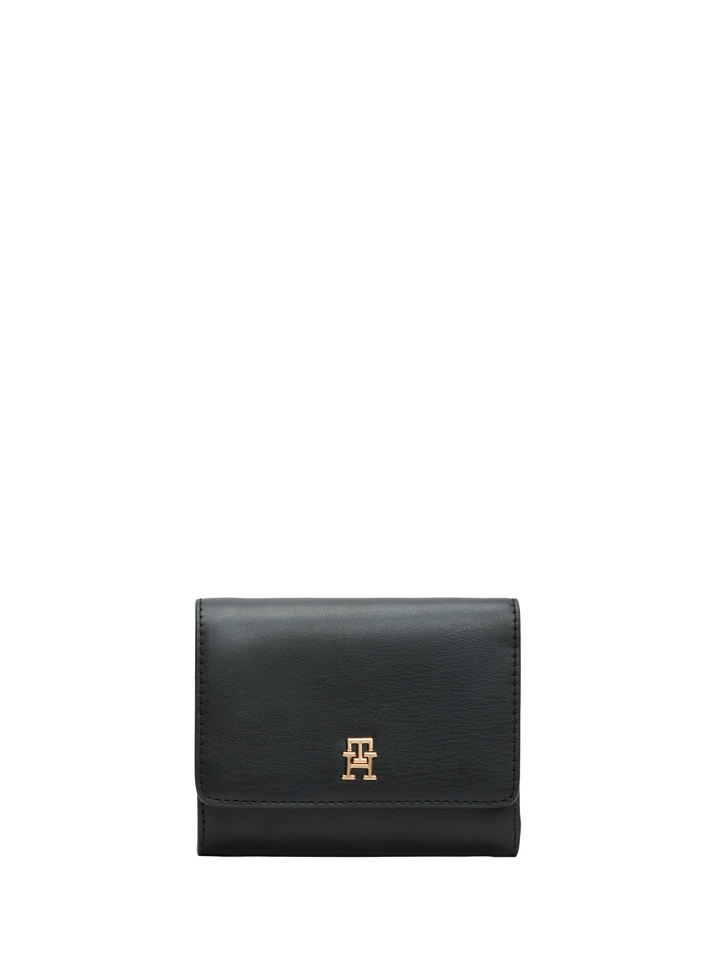 Portefeuille à logo effet cuir TOMMY HILFIGER Noir