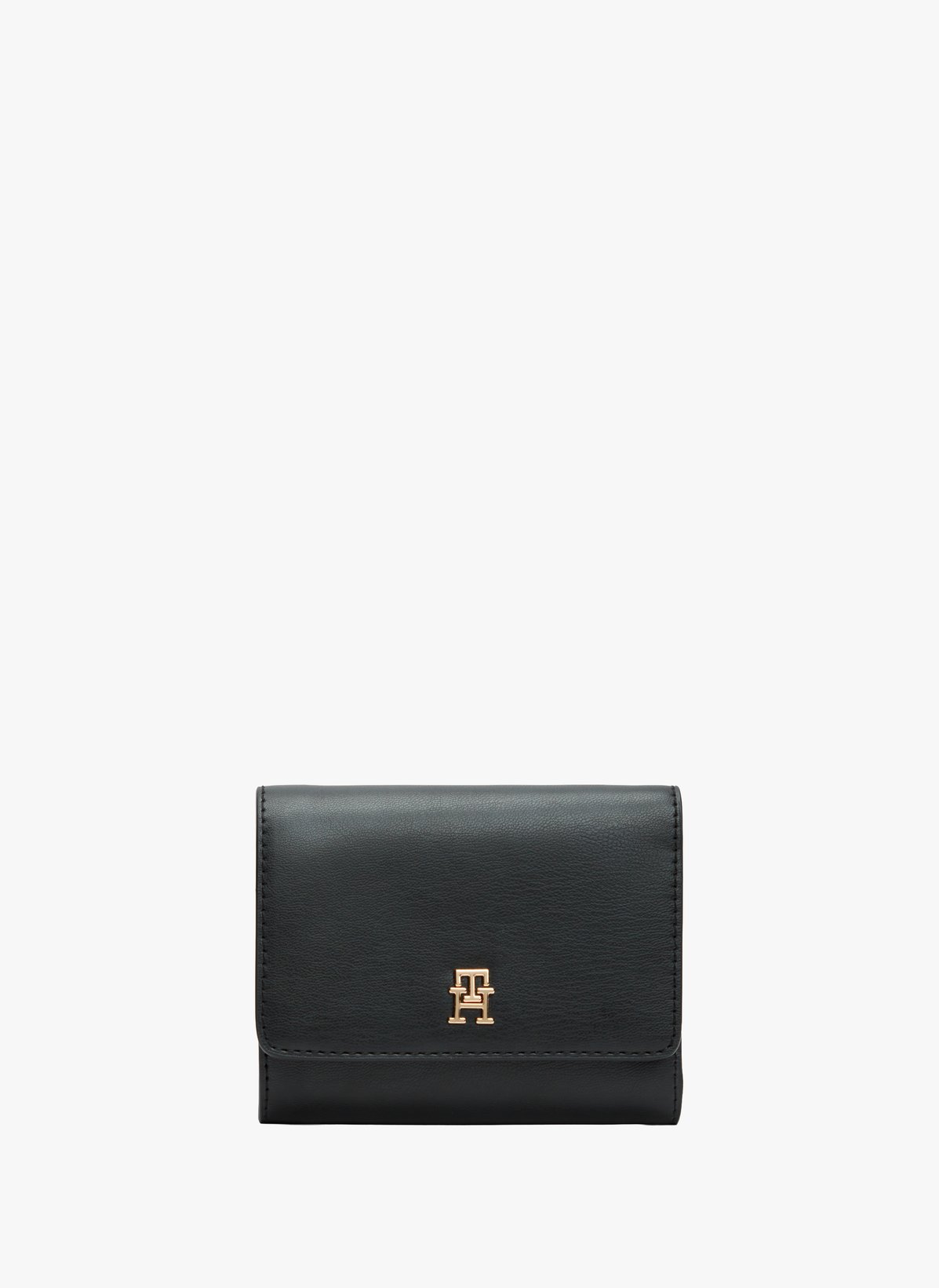Portefeuille à logo effet cuir