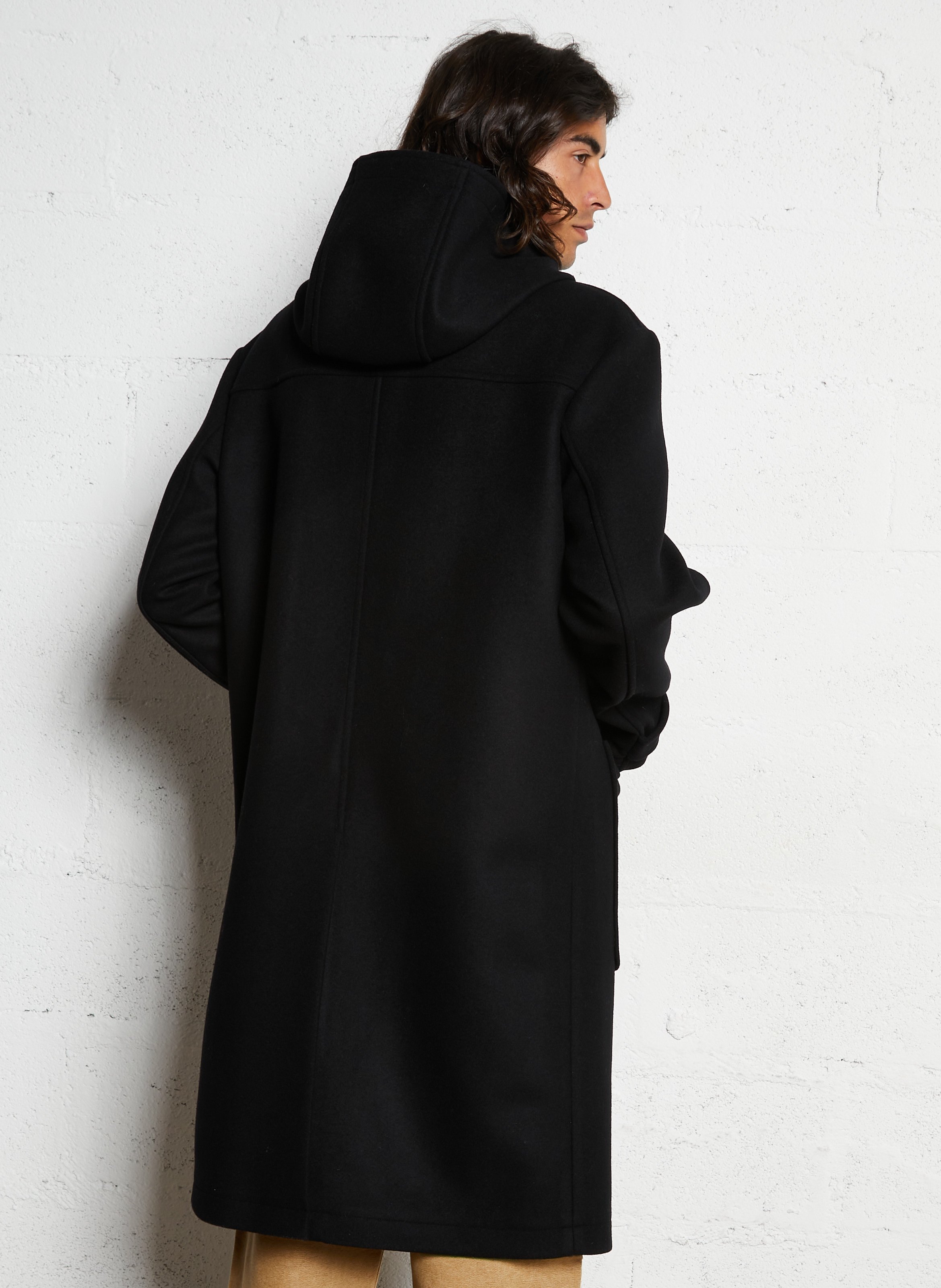 Manteau col montant en laine mélangée IKKS Noir