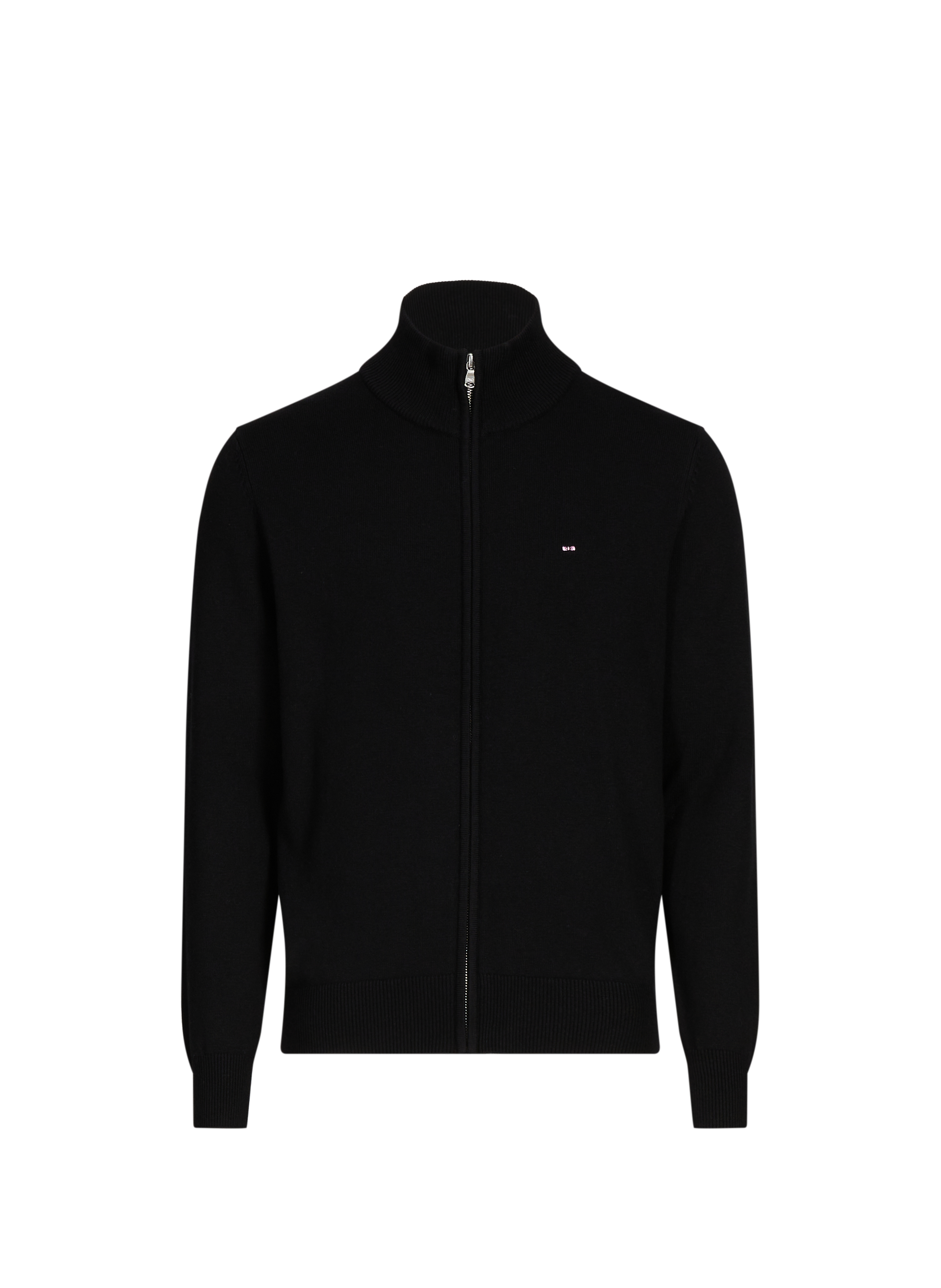 EDEN PARK Gilet en maille de coton et laine Noir