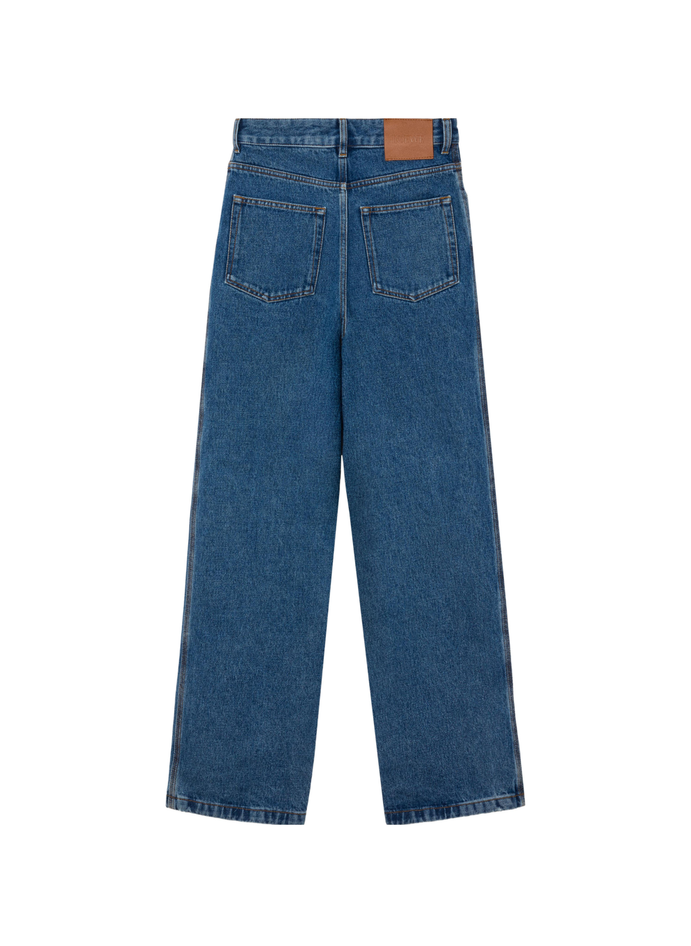 Baggy Anagram cotton denim jeans LOEWE Blue